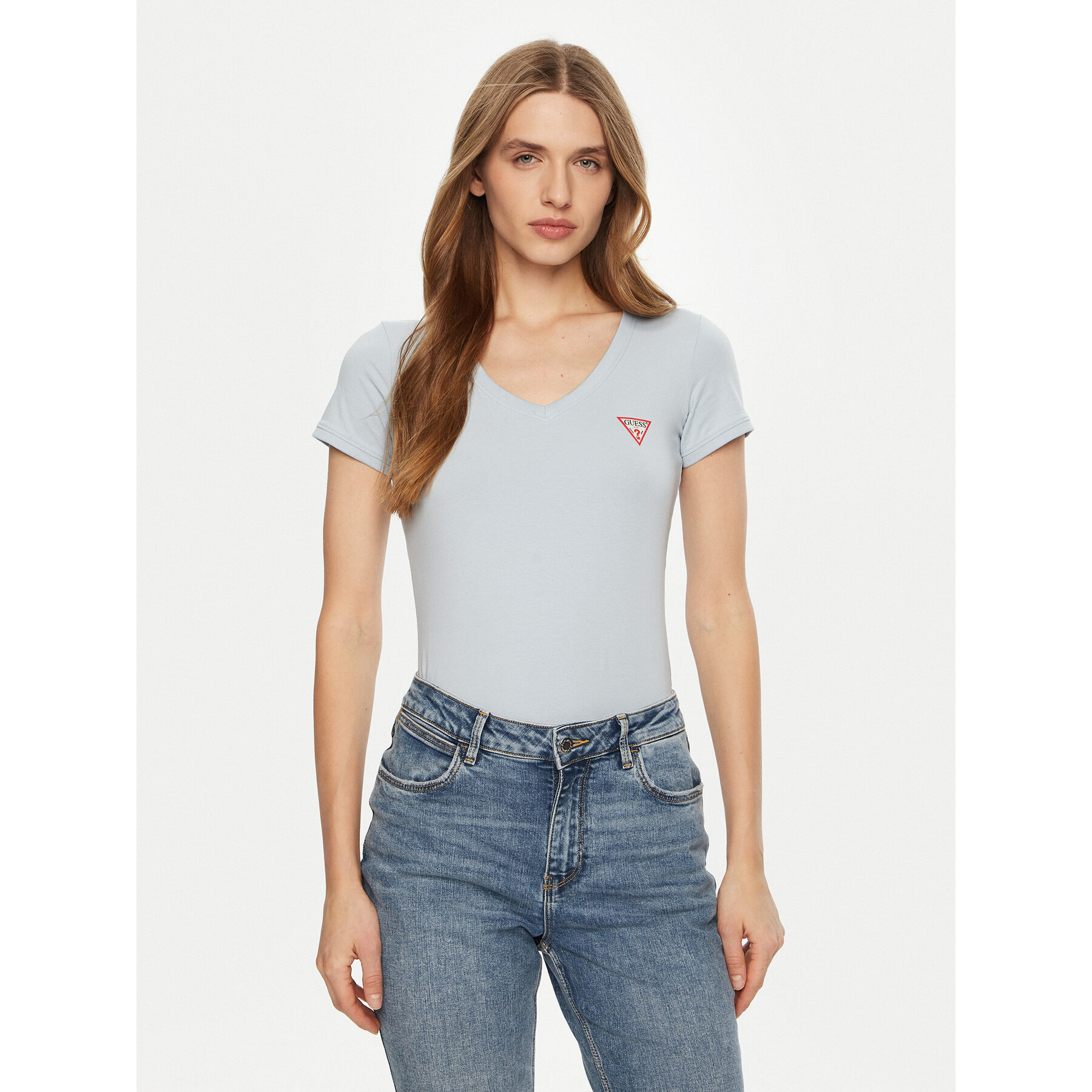 Guess T-Shirt 159539 Zielony Classic Fit
