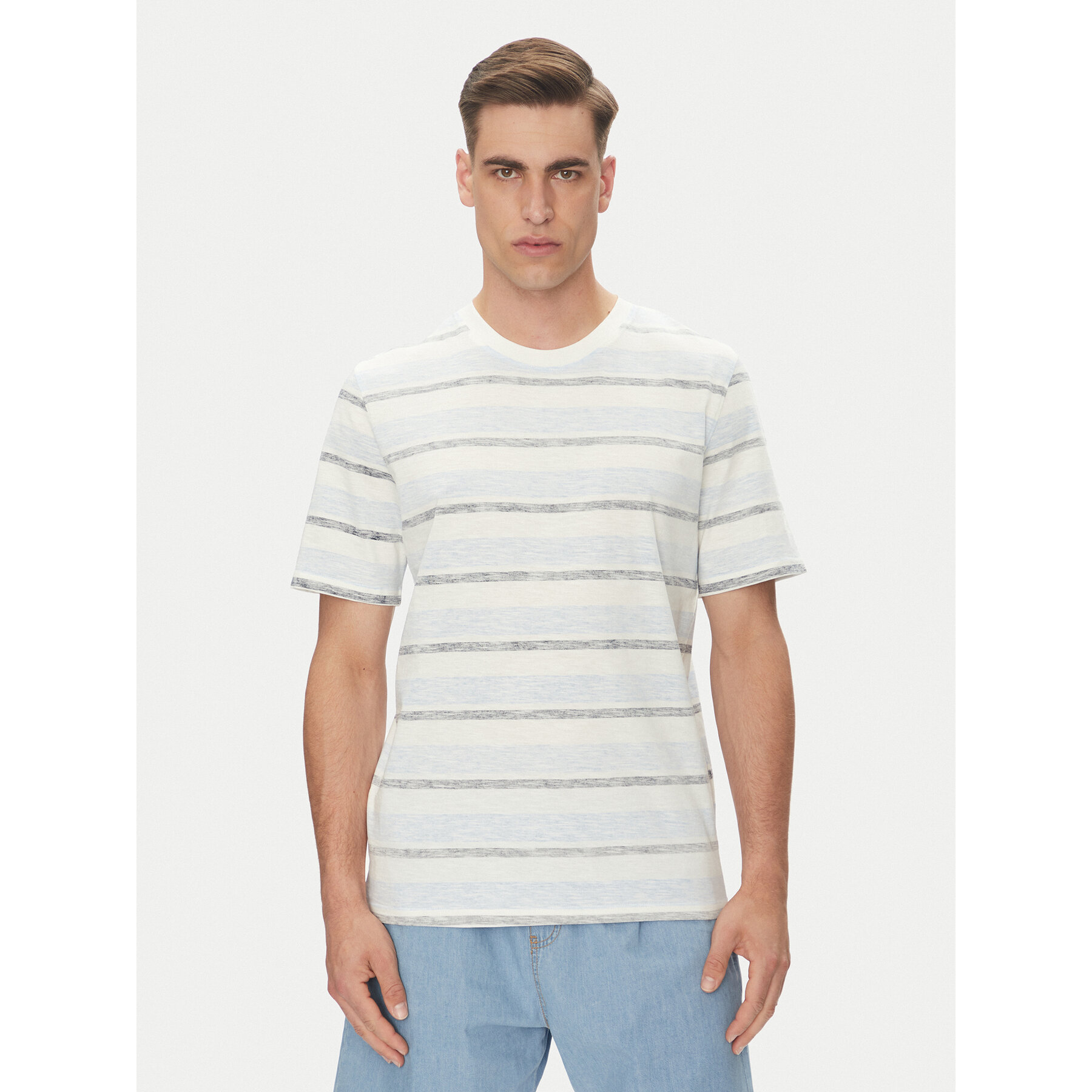 Jack & Jones T-Shirt Birk 12268437 Kremowy Standard Fit