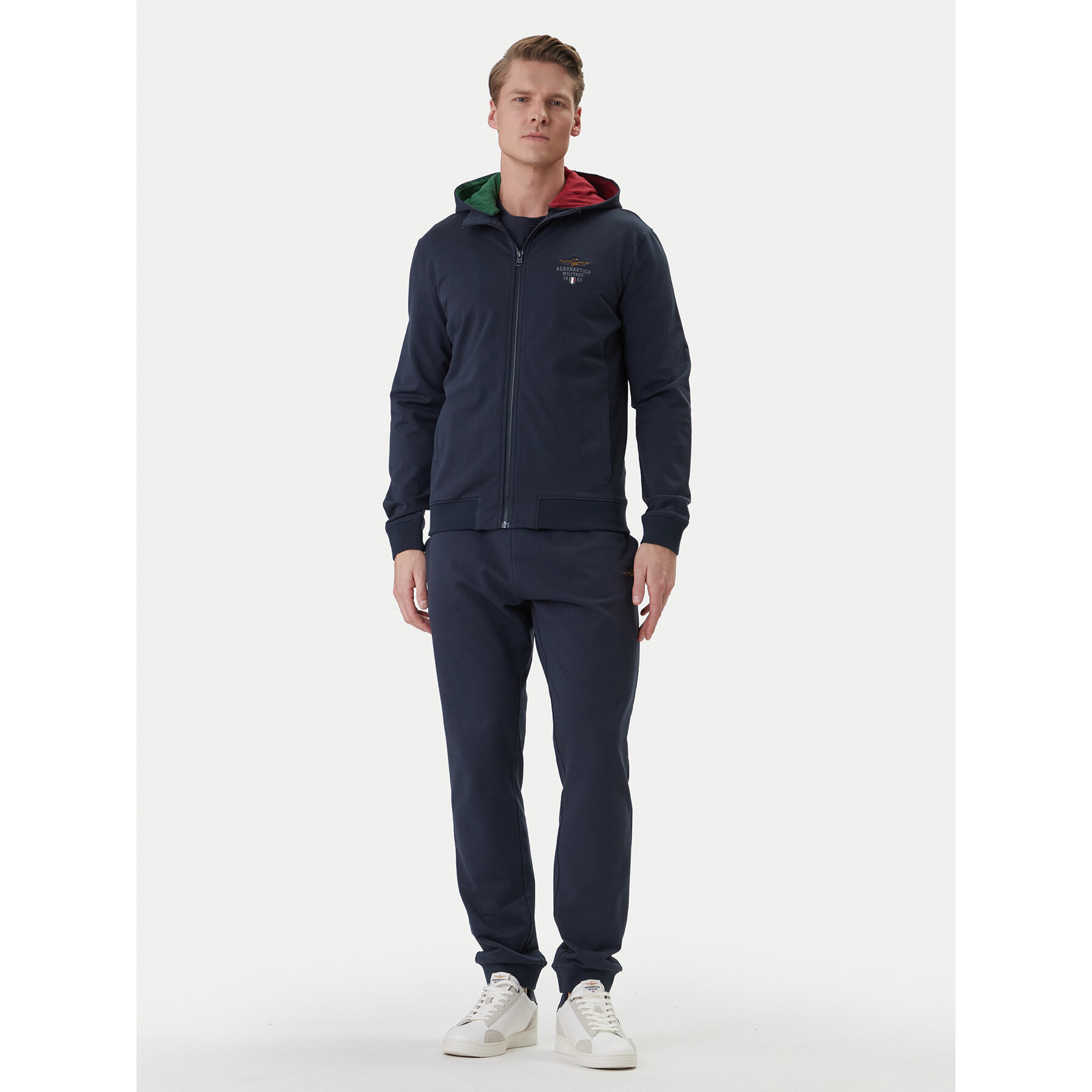 Aeronautica Militare Dres 261TF0108UF00674 Granatowy Regular Fit
