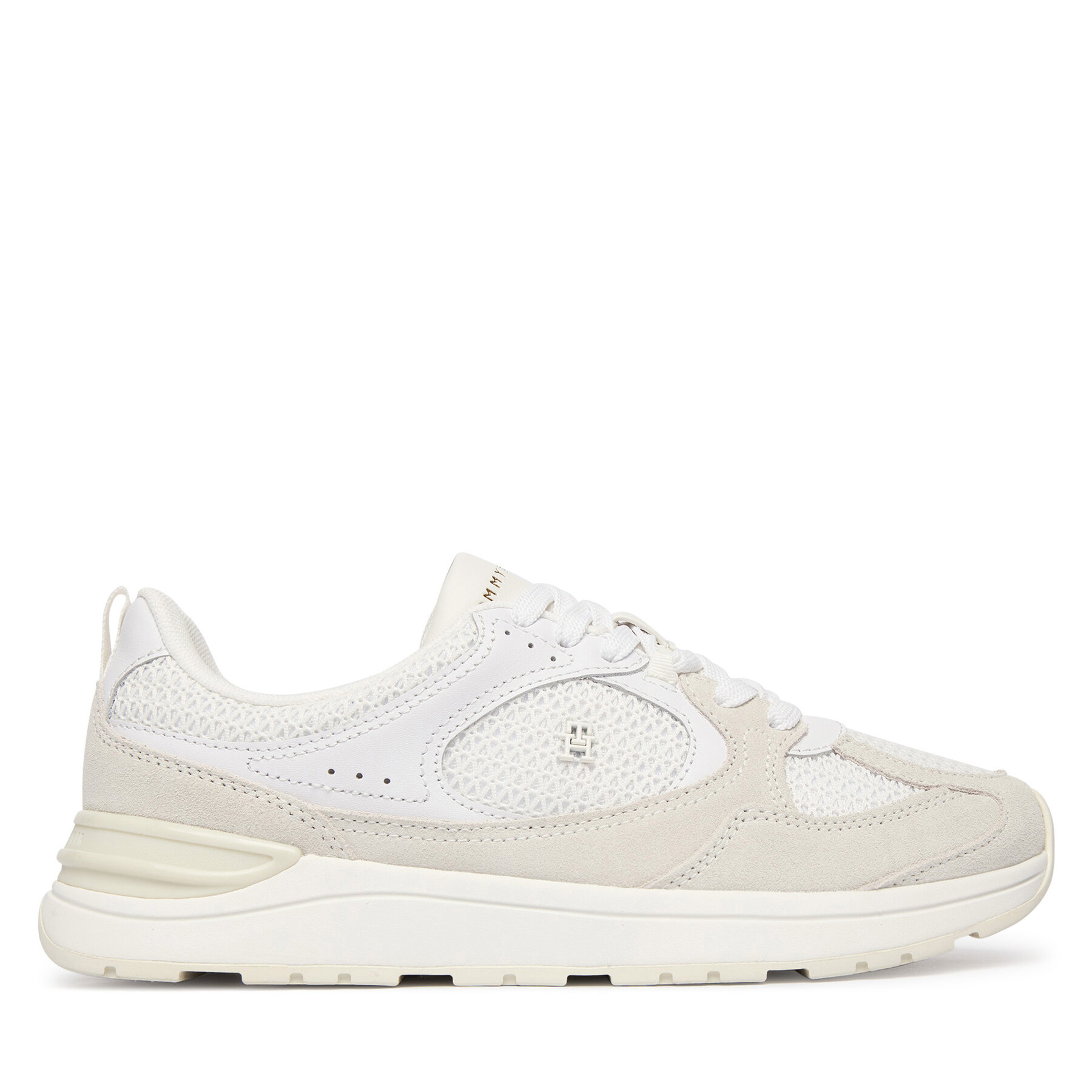 Tommy Hilfiger Sneakersy Th Mix Material Runner FW0FW09306 Biały