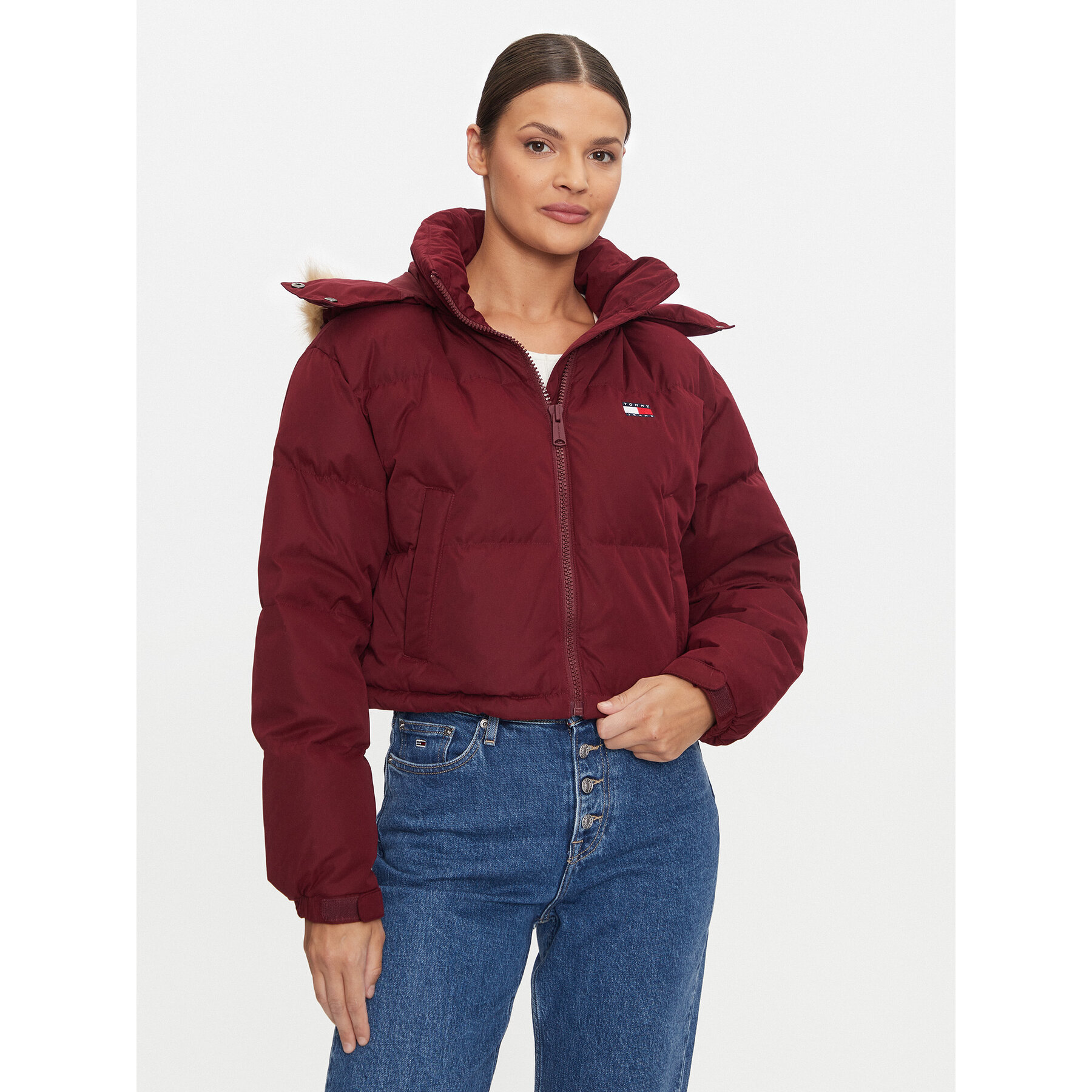 Tommy Jeans Kurtka puchowa Alaska DW0DW19687 Fioletowy Regular Fit