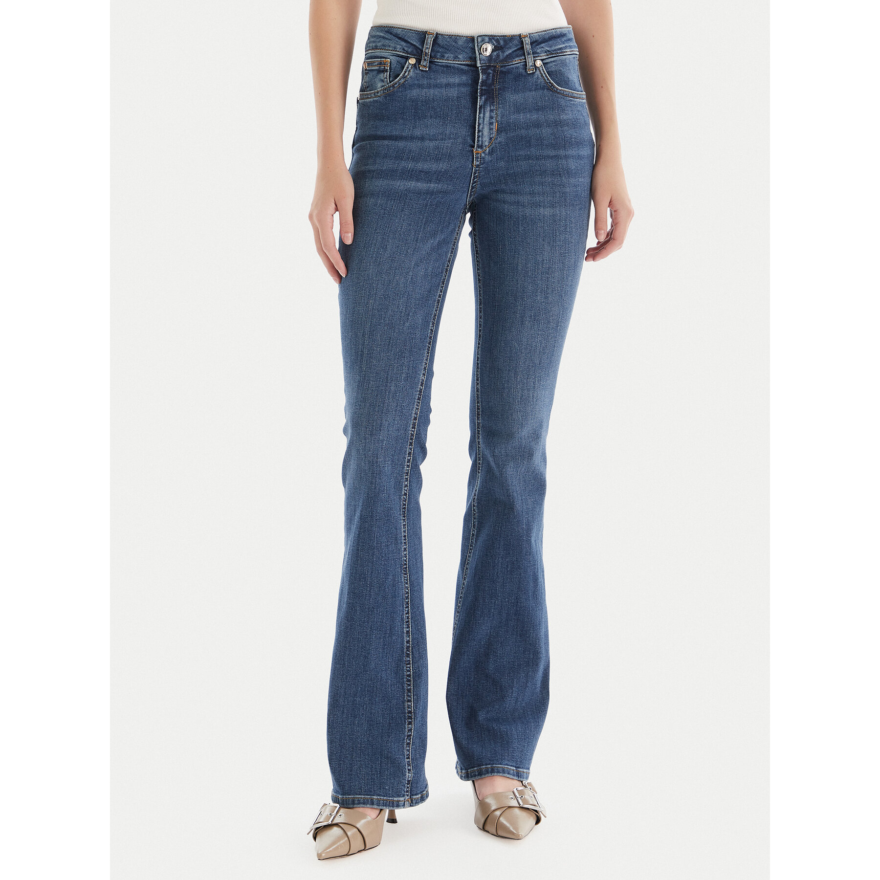 Liu Jo Jeansy UF5015 D0236 Niebieski Bootcut Fit