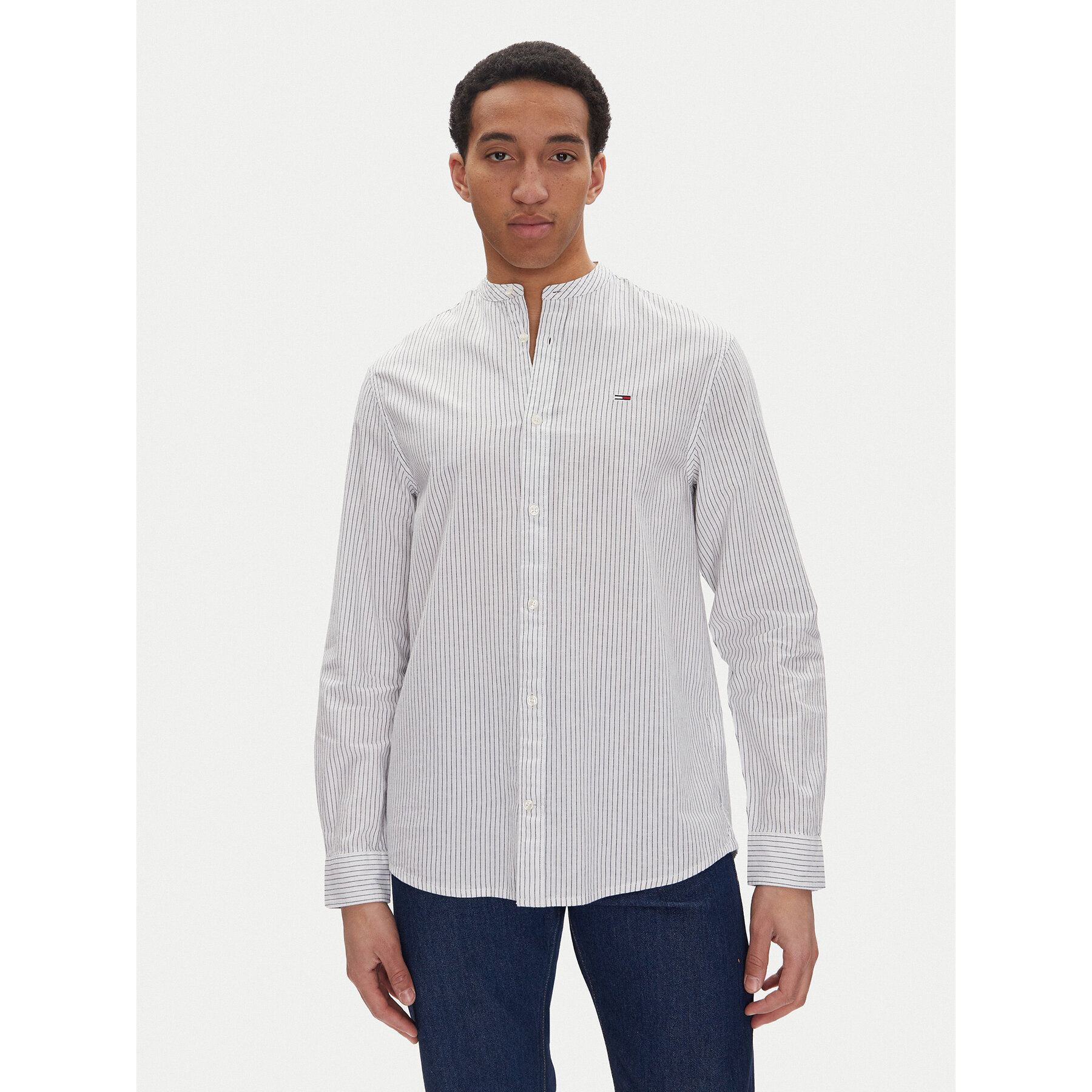 Tommy Jeans Koszula DM0DM20893 Écru Regular Fit