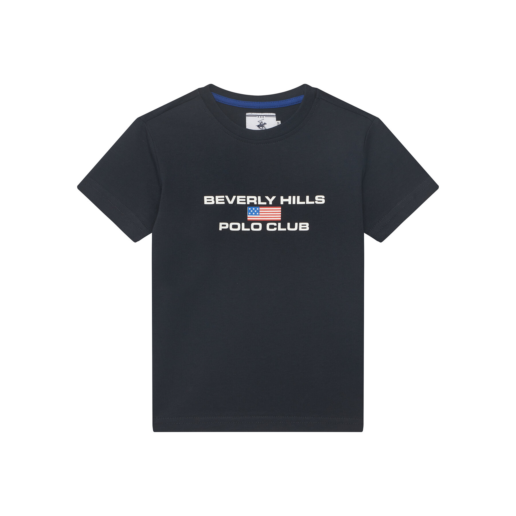 Beverly Hills Polo Club T-Shirt P-SS26B-TS0132 Granatowy Regular Fit