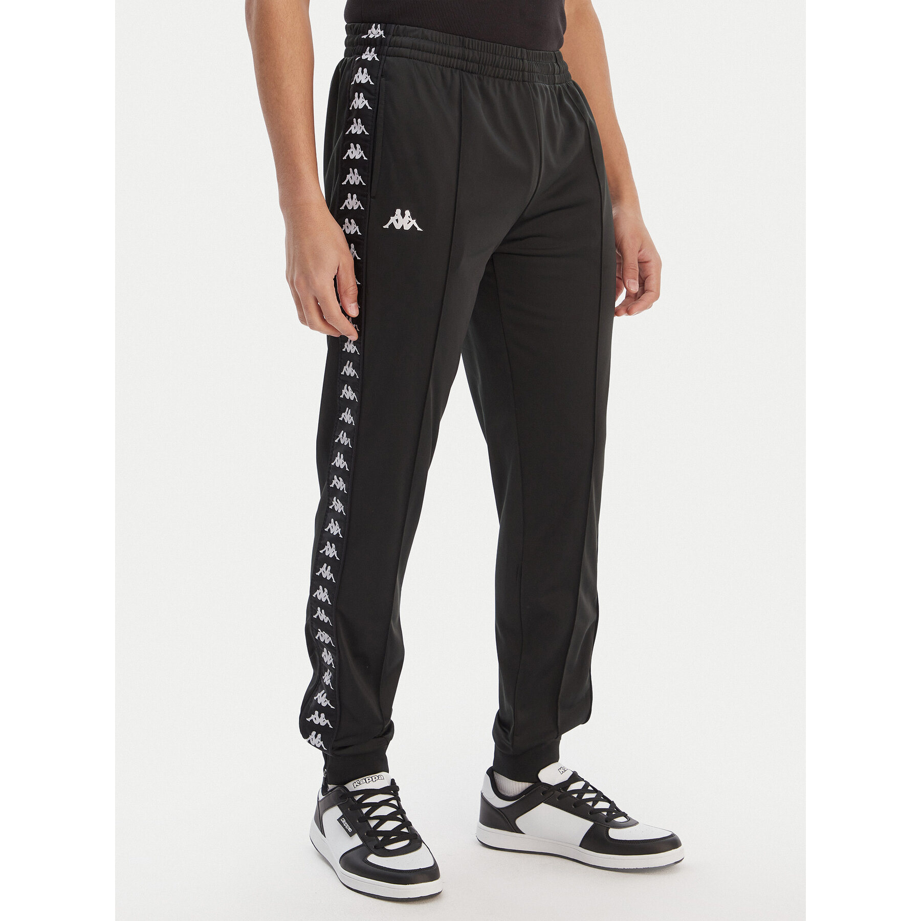 Kappa Spodnie dresowe Banda Rastoria 303KUC0 Czarny Slim Fit
