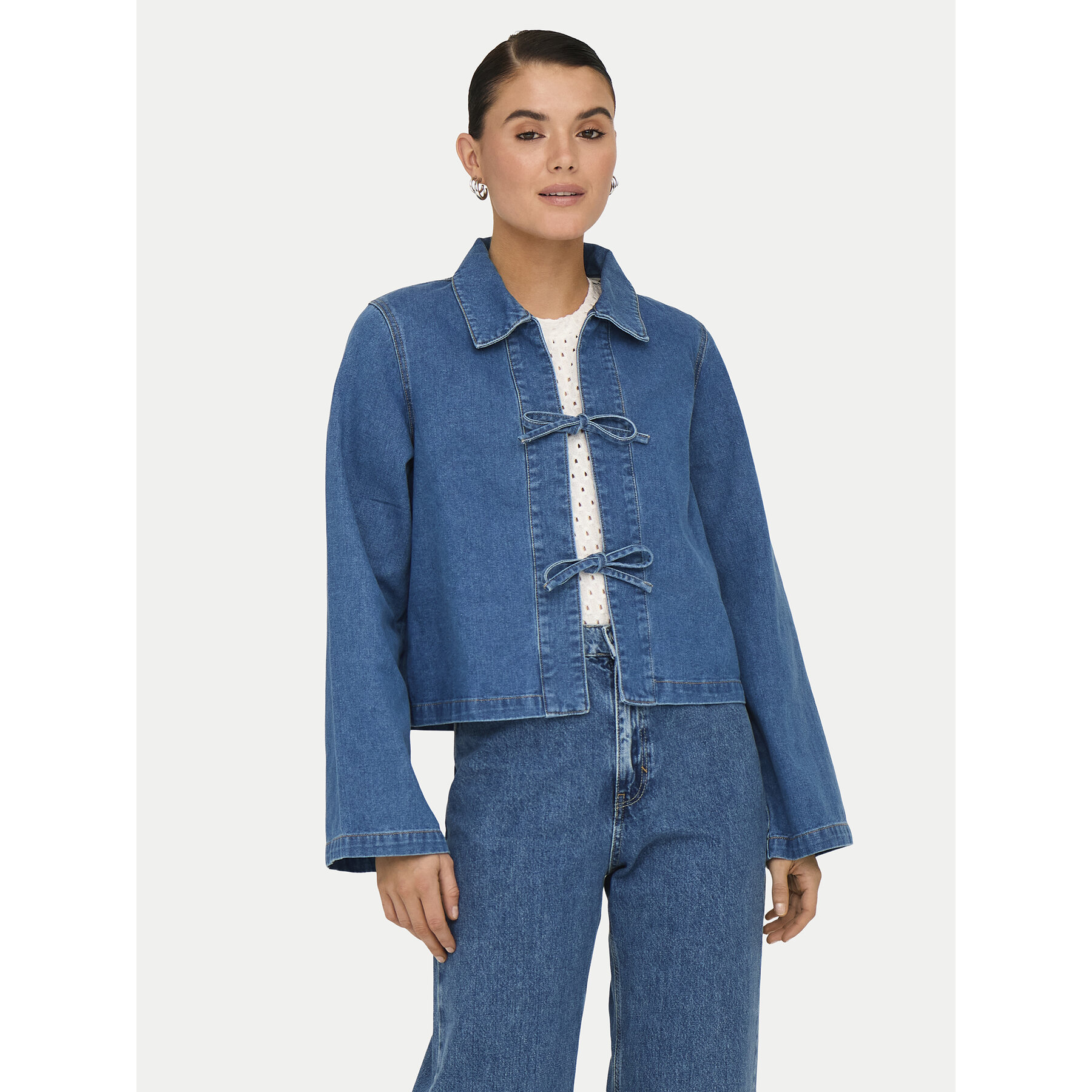 ONLY Kurtka jeansowa Thora 15357228 Niebieski Regular Fit