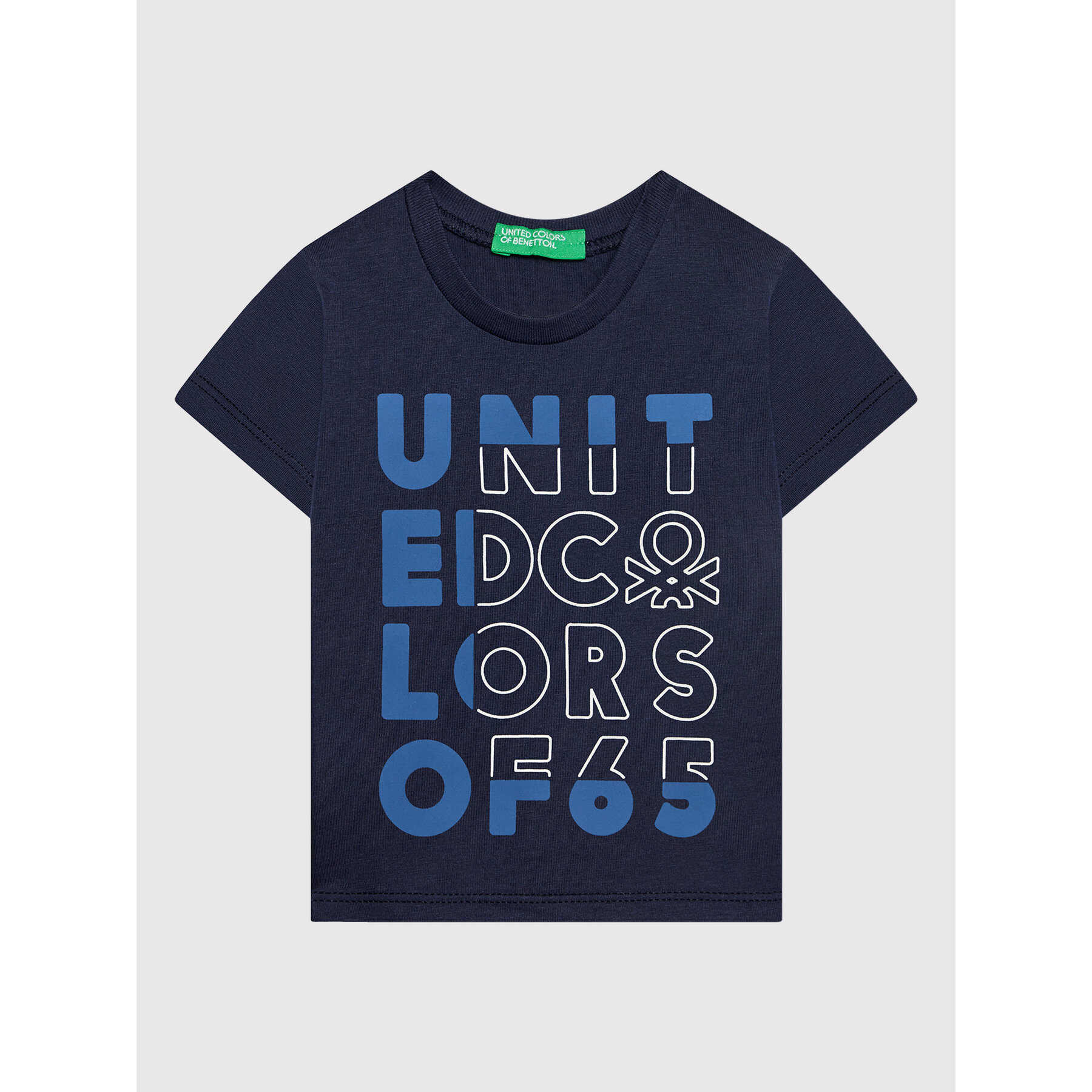 United Colors Of Benetton T-Shirt 3I1XG100G Granatowy Regular Fit