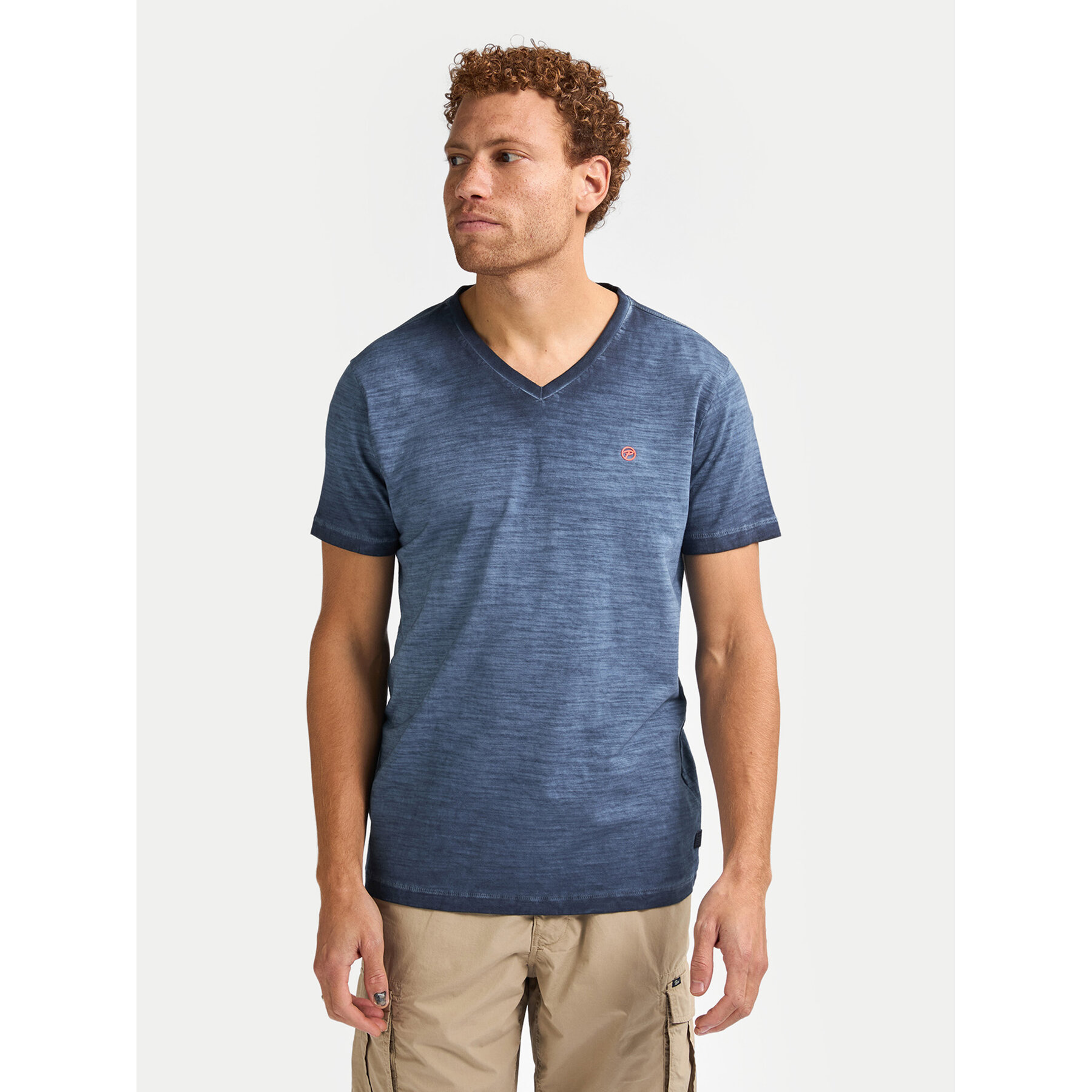 Petrol Industries T-Shirt M-1050-TSV662 Granatowy Regular Fit