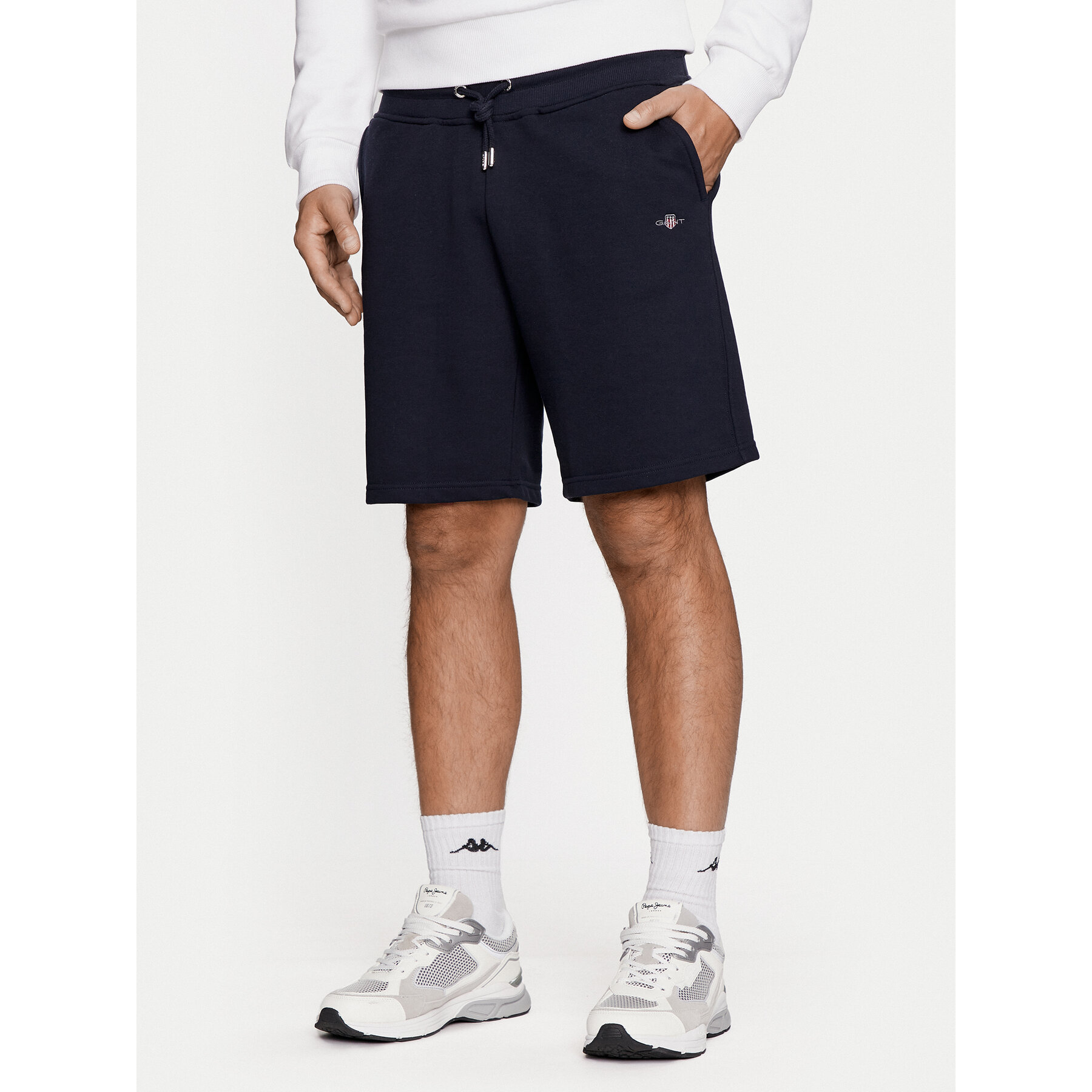 Gant Szorty sportowe Shield 2009027 Granatowy Regular Fit