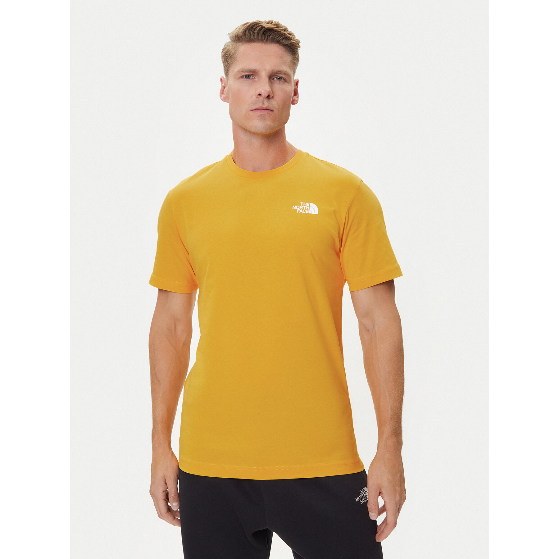 The North Face T-Shirt Redbox NF0A87NP Żółty Regular Fit