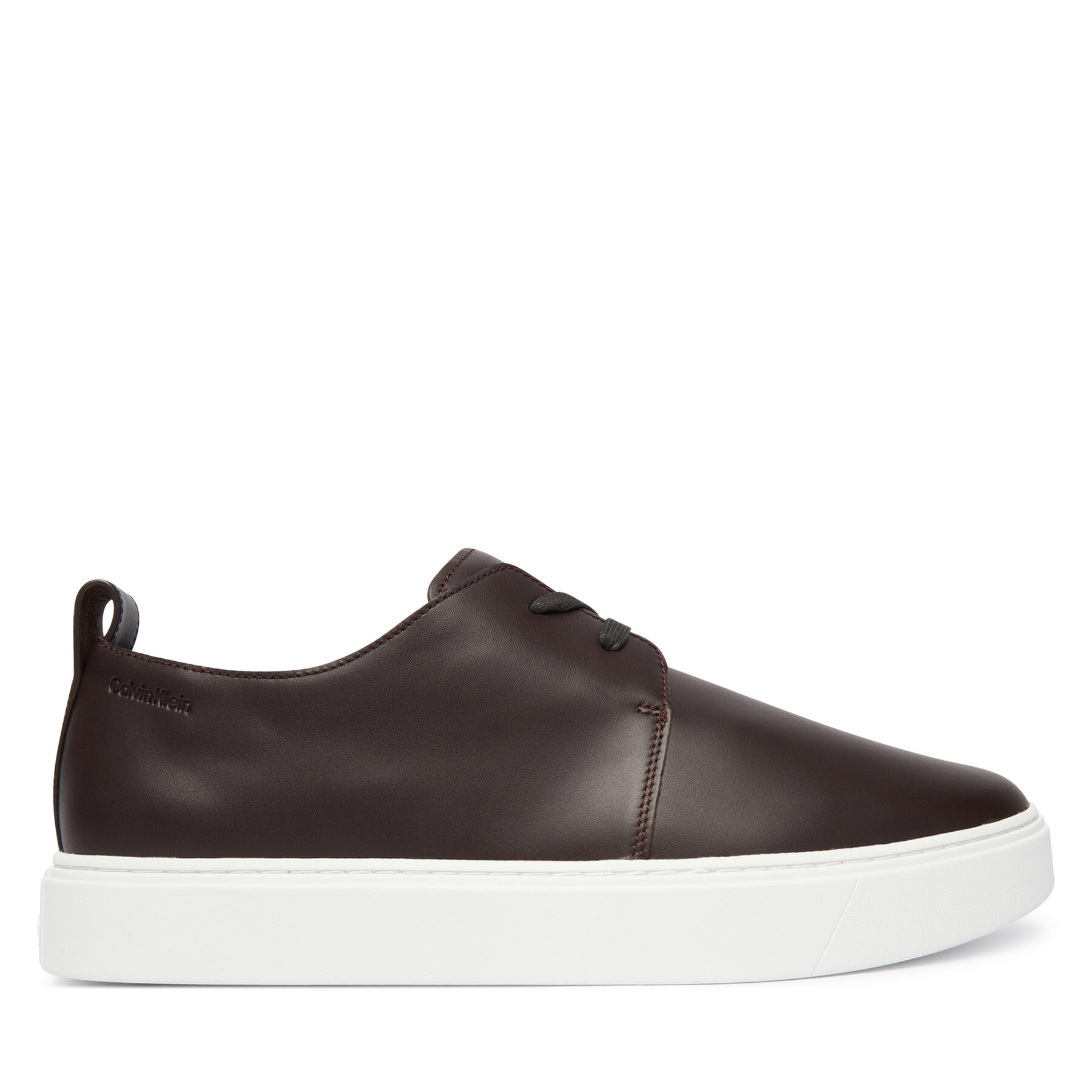 Calvin Klein Sneakersy Hybrid Clean Cup Derby Lth HM0HM02011 Bordowy