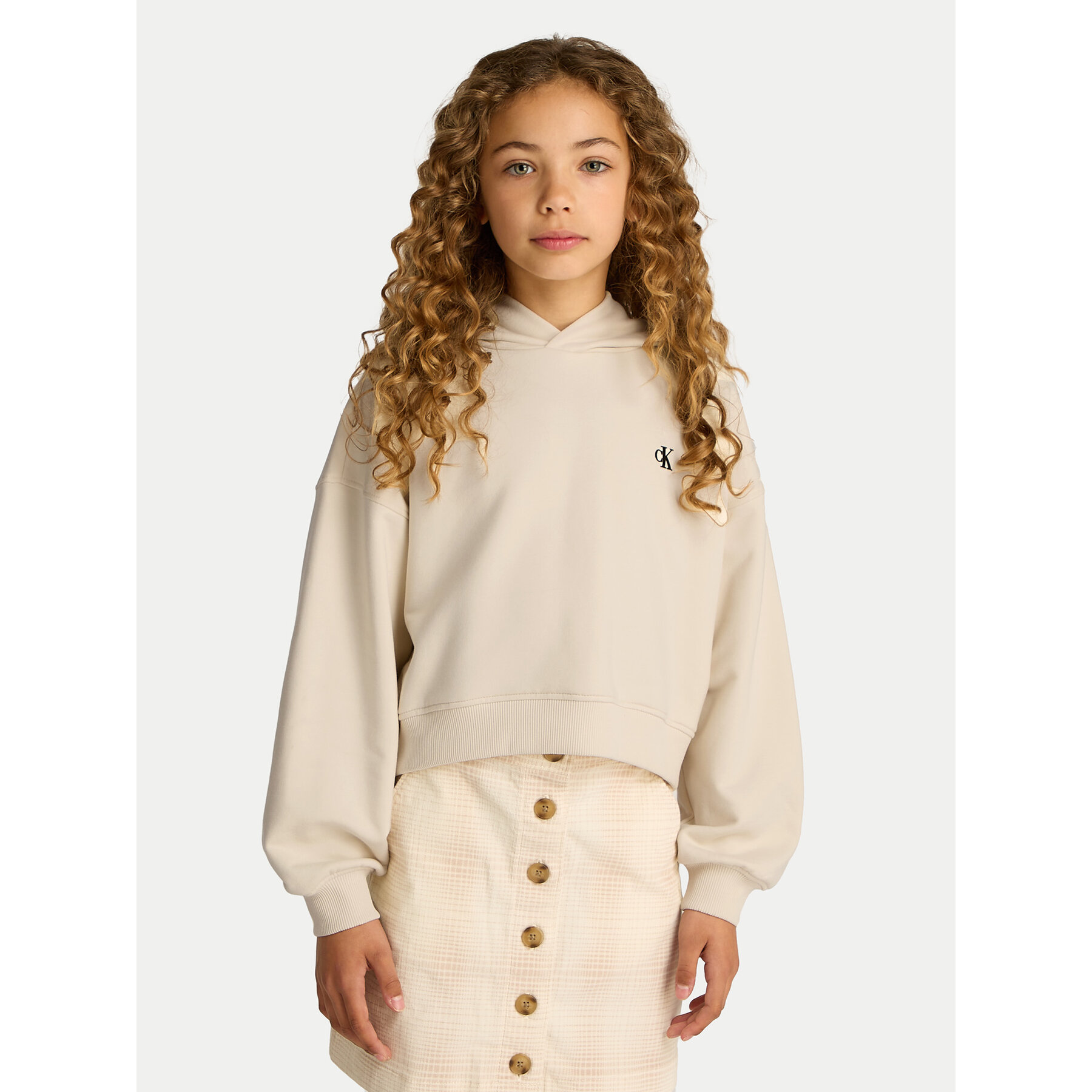 Calvin Klein Jeans Bluza IG0IG02747 Beżowy Regular Fit