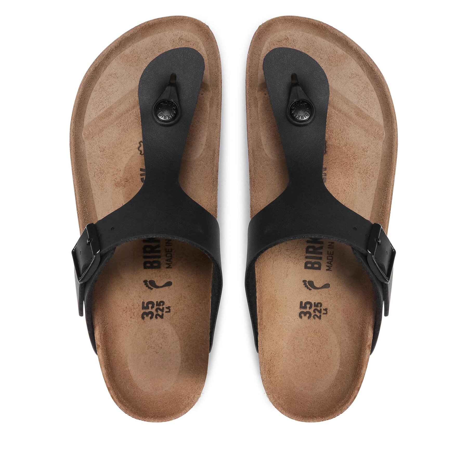Birkenstock Japonki Gizeh 0043693 Czarny