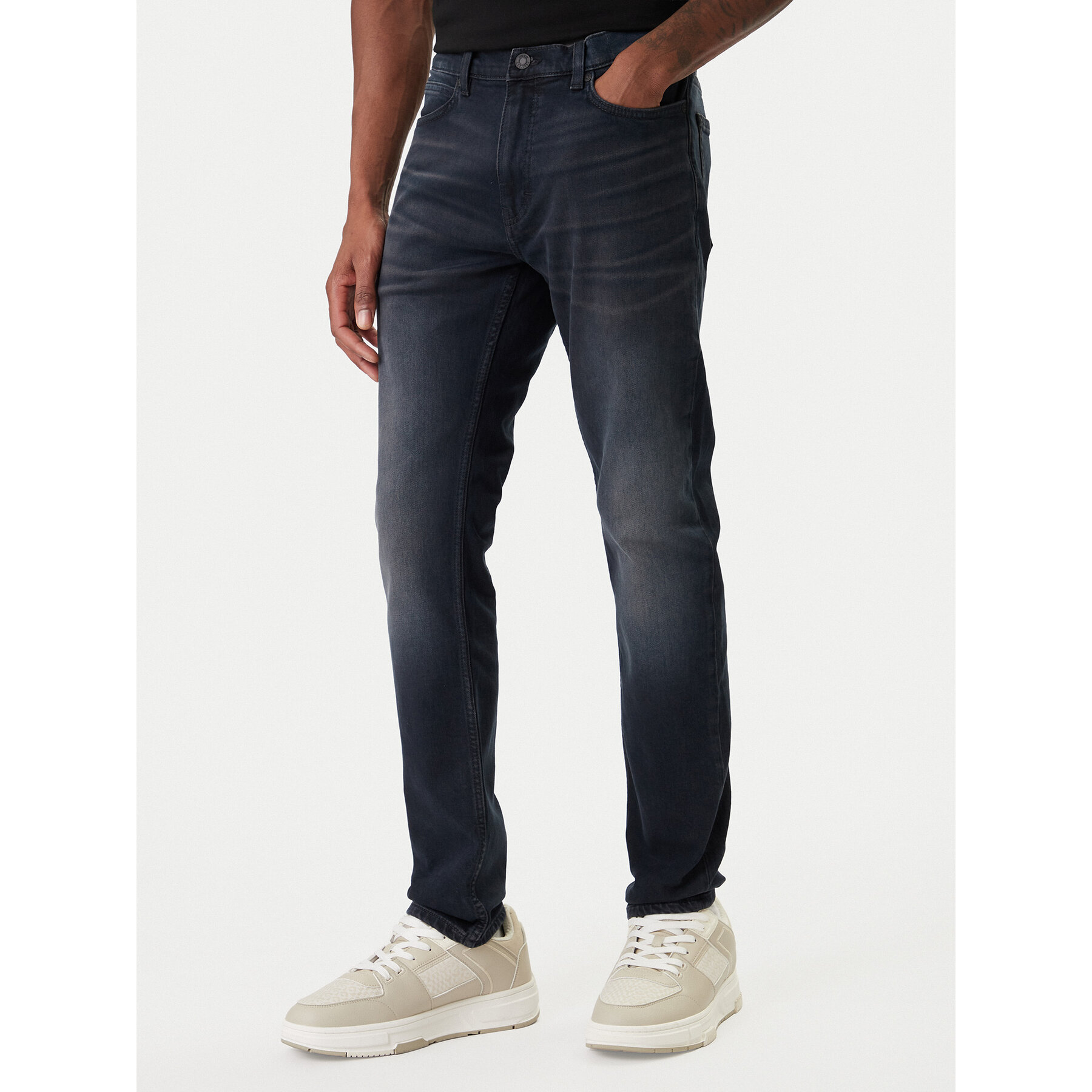 HUGO Jeansy 50555175 Granatowy Extra Slim Fit