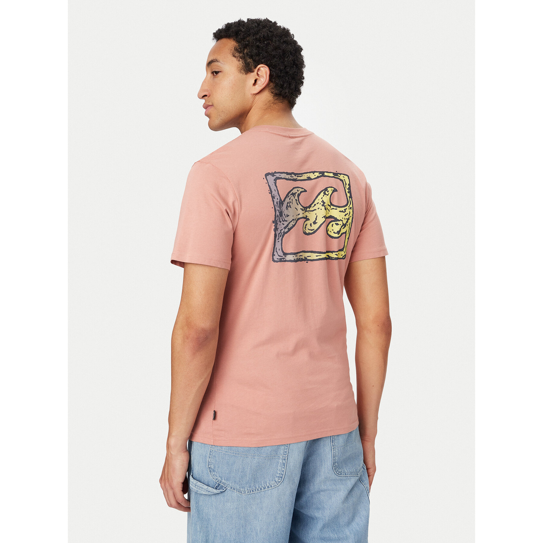 Billabong T-Shirt Crayon Wave EBYZT00525 Różowy jasny Regular Fit