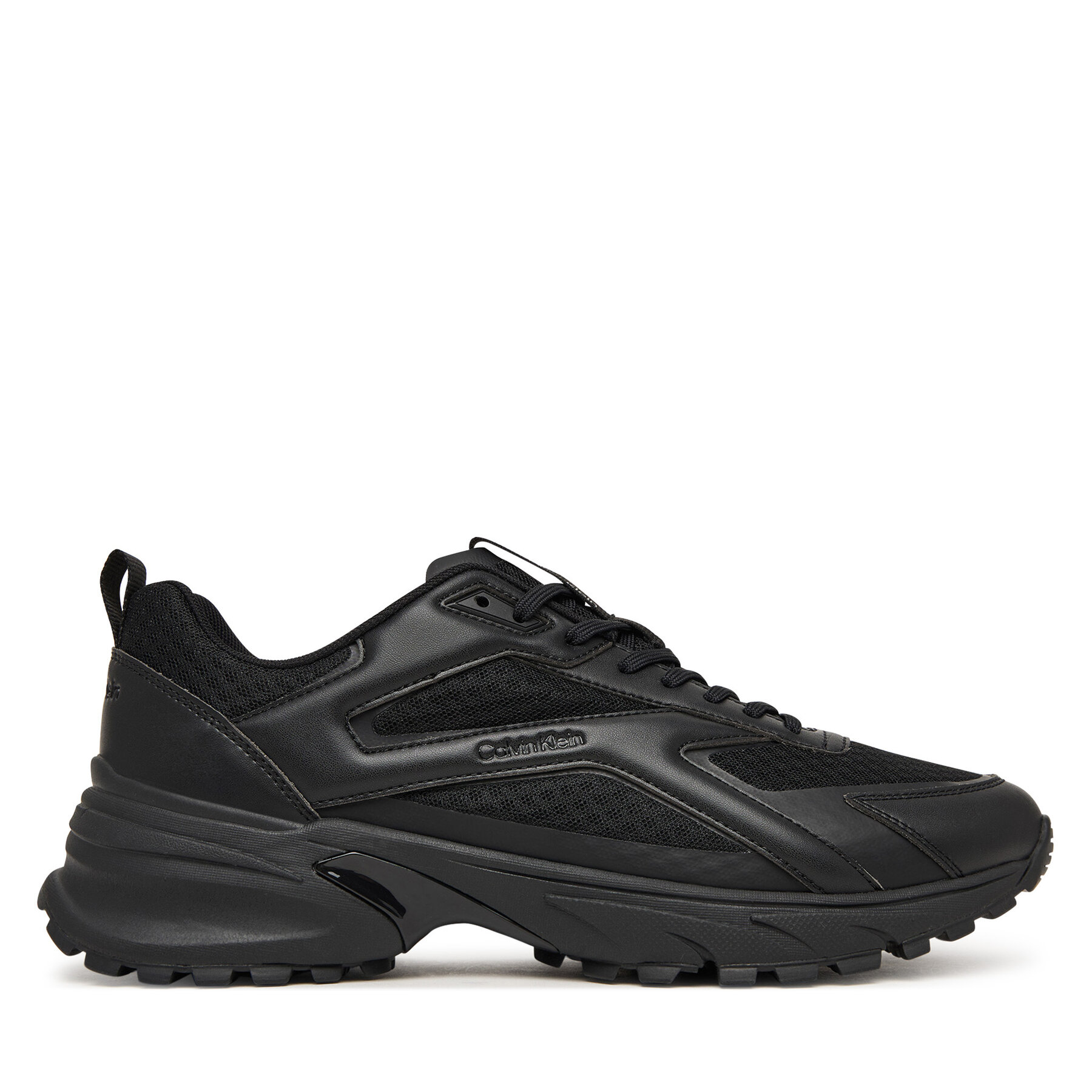 Calvin Klein Sneakersy Hike Runner Laceup Strip M-Lt HM0HM02154 Czarny