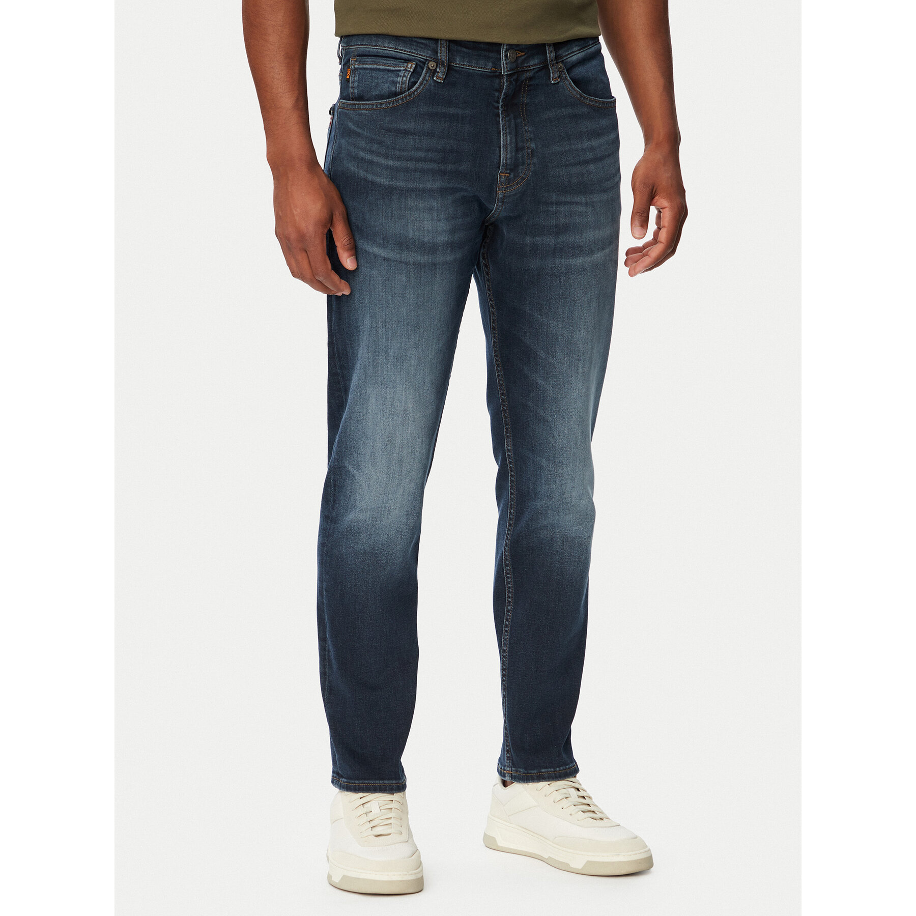 BOSS Jeansy 50566088 Granatowy Regular Fit