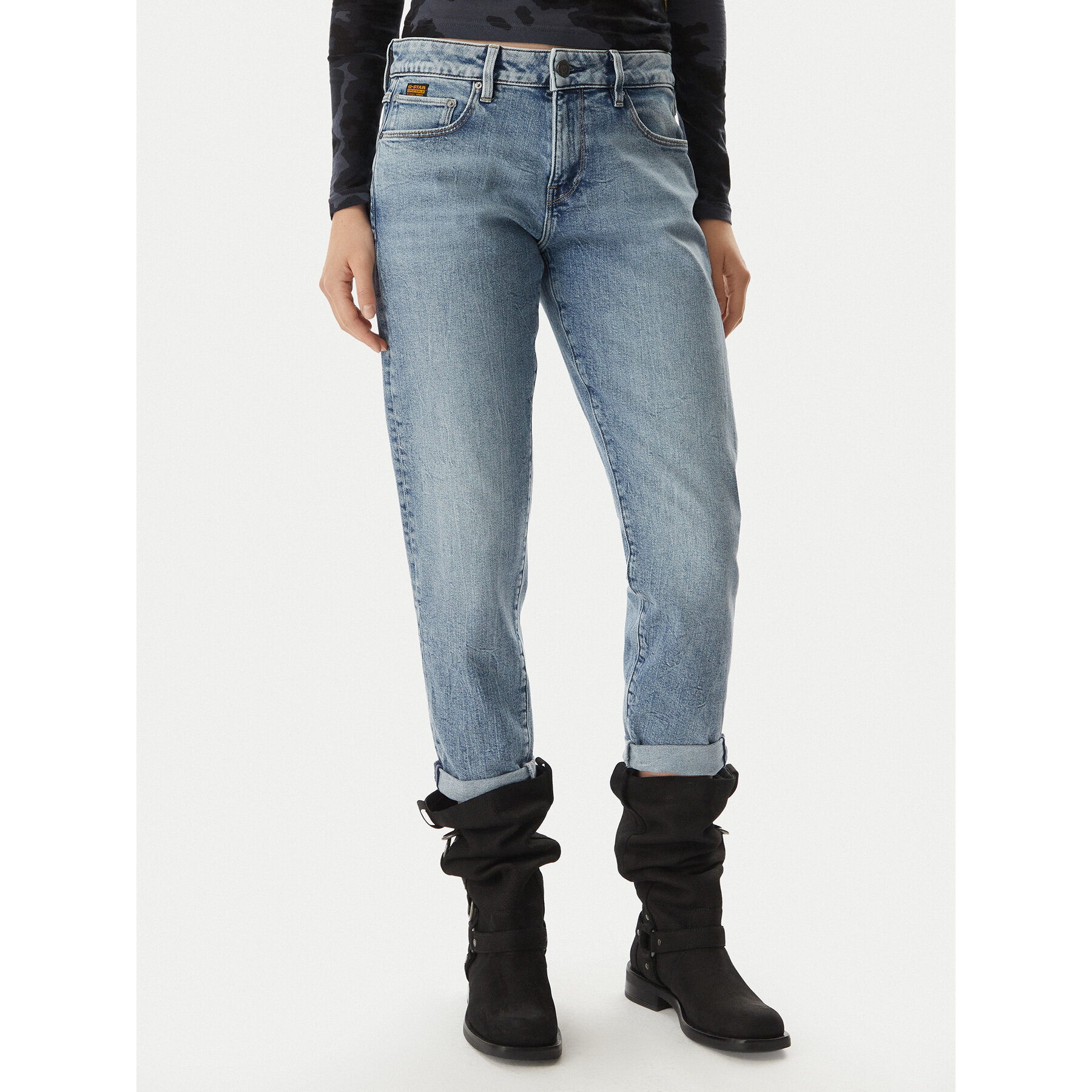 G-Star Raw Jeansy Kate D15264-D930 Niebieski Boyfriend Fit