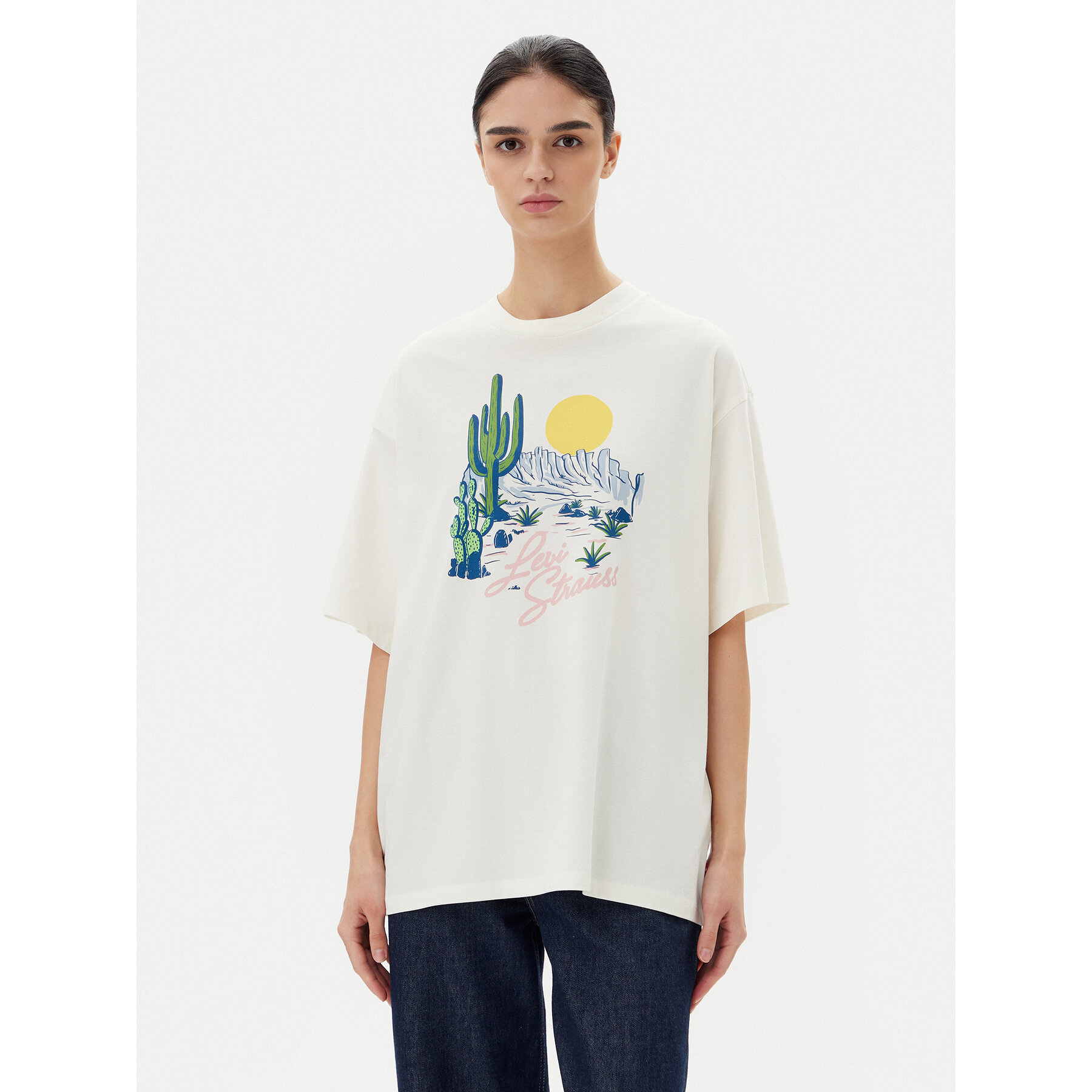 Levi's® T-Shirt Graphic A4924-0082 Biały Relaxed Fit