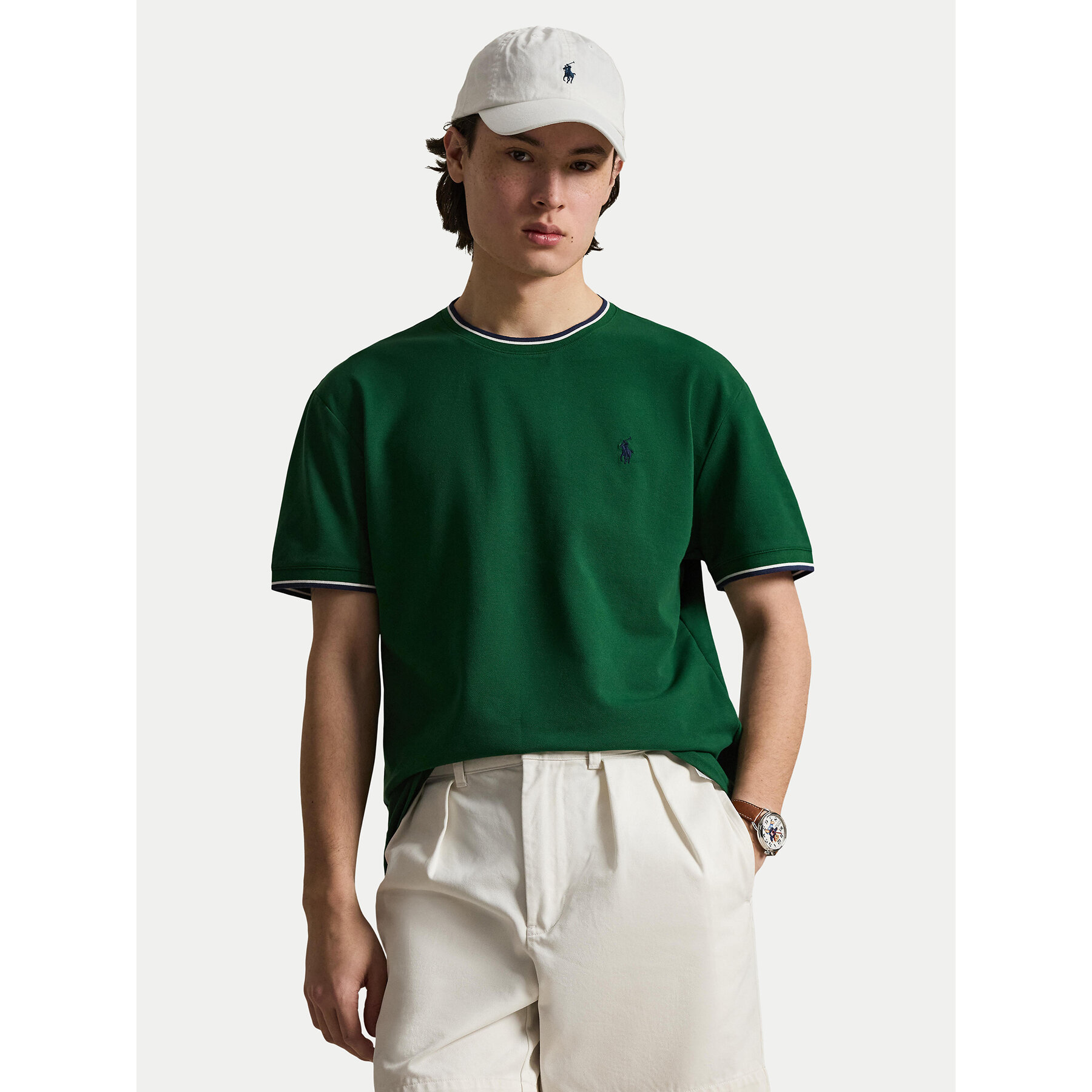 Polo Ralph Lauren T-Shirt 710963492502 Zielony Regular Fit