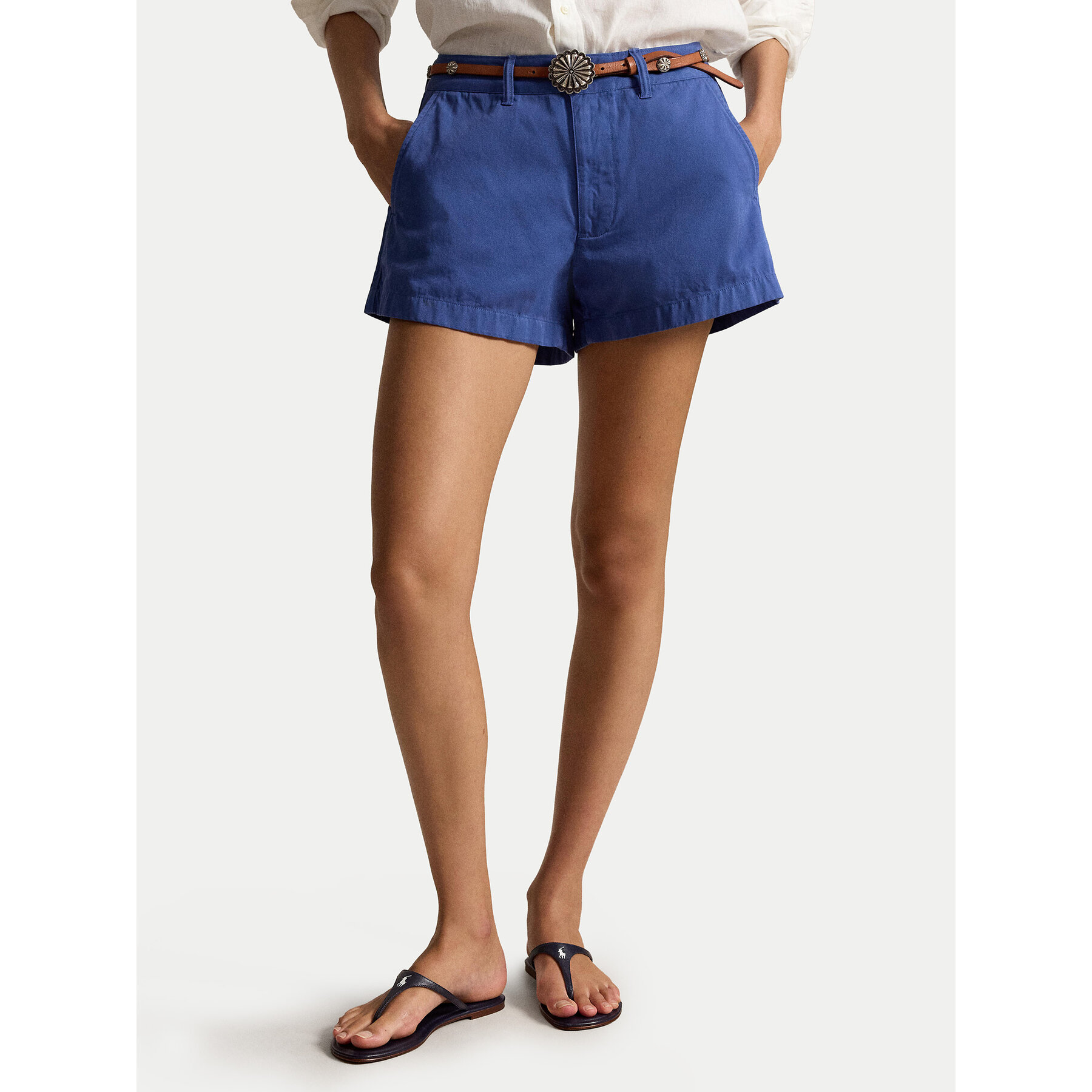 Polo Ralph Lauren Szorty materiałowe 211963798501 Niebieski Straight Fit