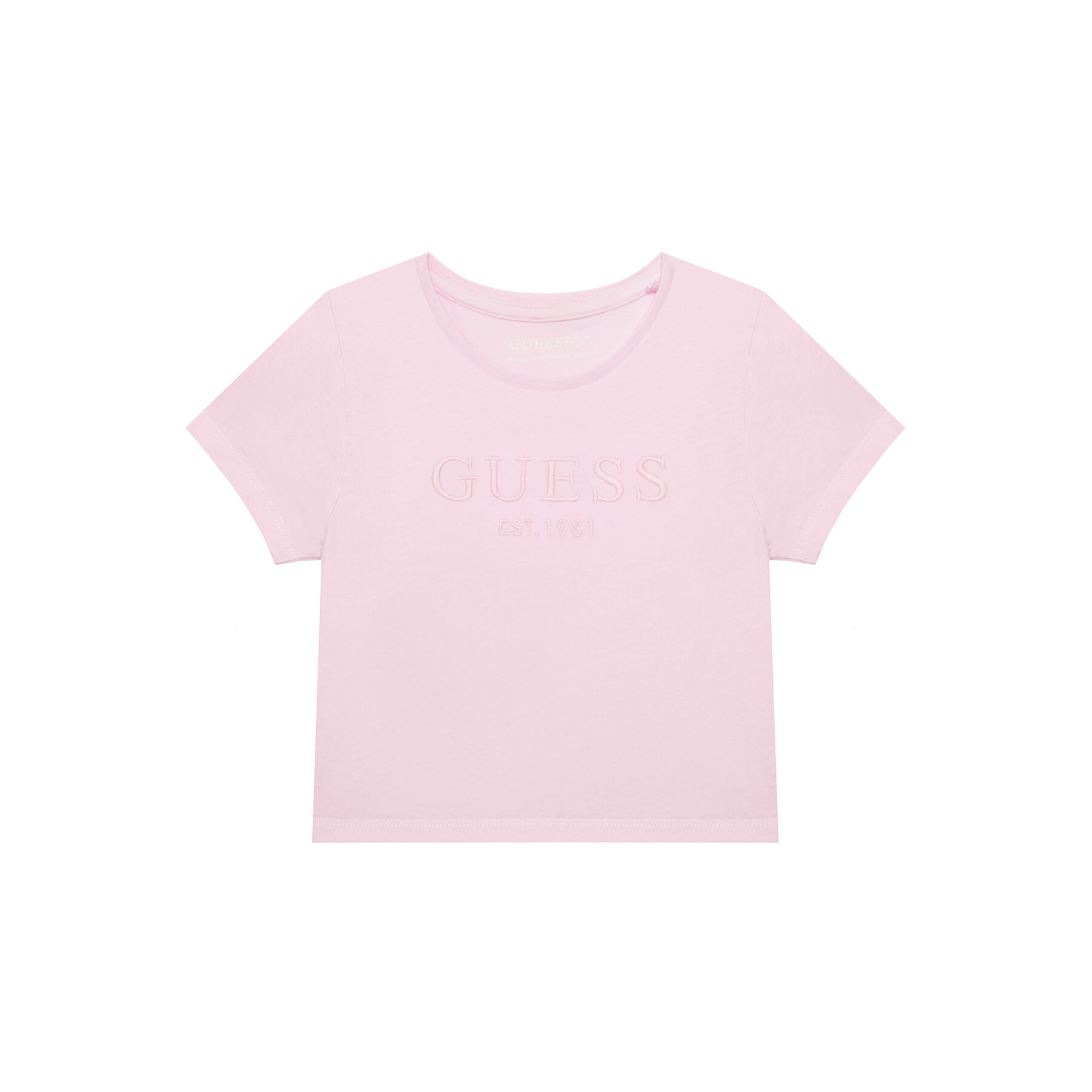 Guess T-Shirt J6GI17 K8HM4 Różowy Regular Fit