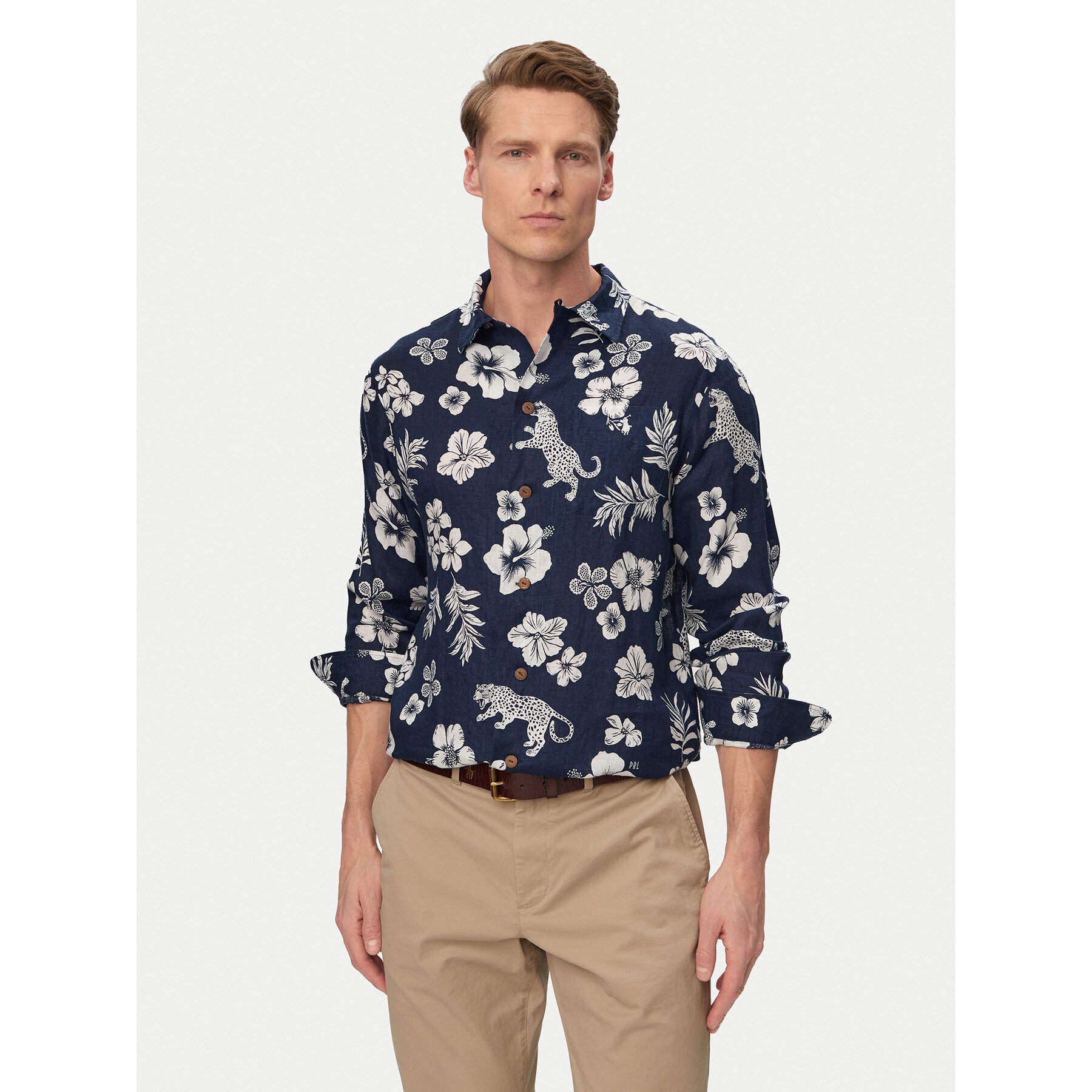 Polo Ralph Lauren Koszula 710B14227001 Granatowy Classic Fit