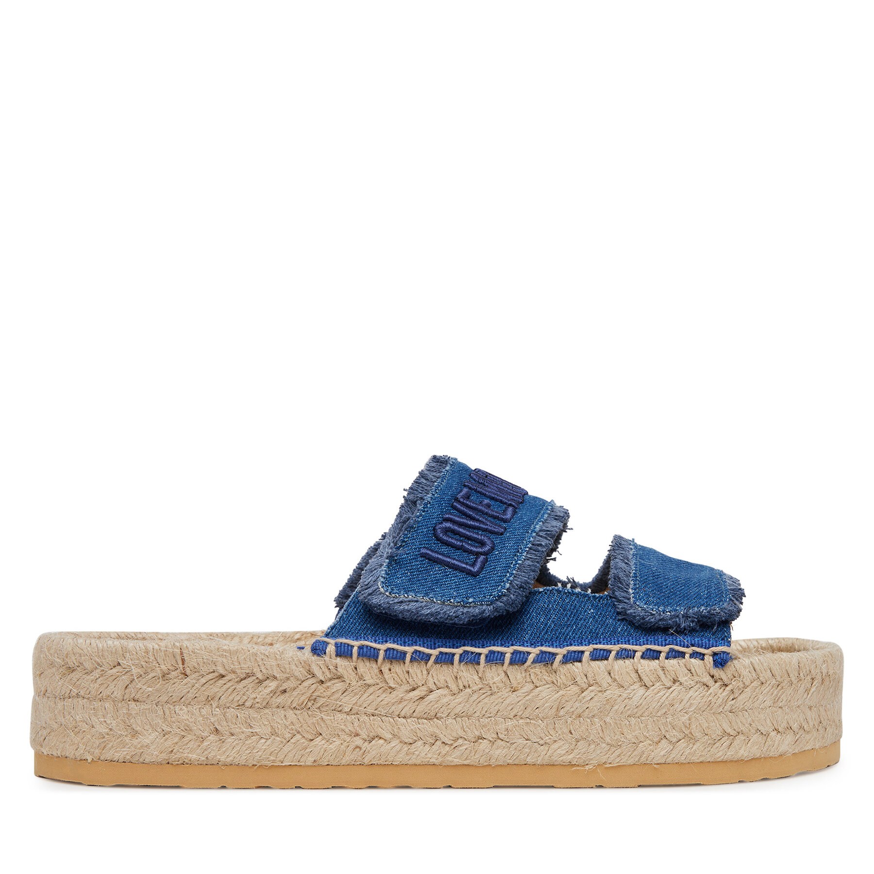LOVE MOSCHINO Espadryle JA28383G0MJO5700 Niebieski