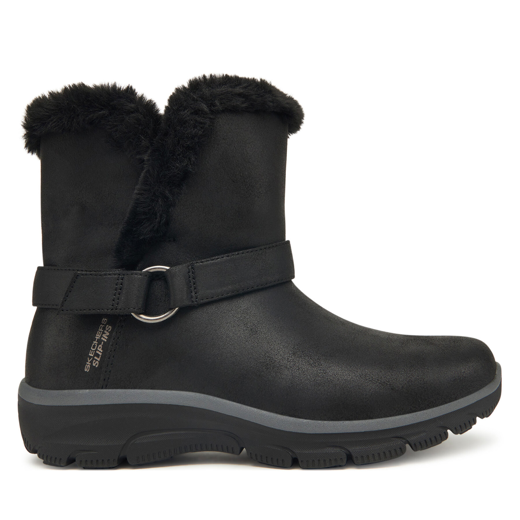 Skechers Botki Easy Going 168045/BLK Czarny