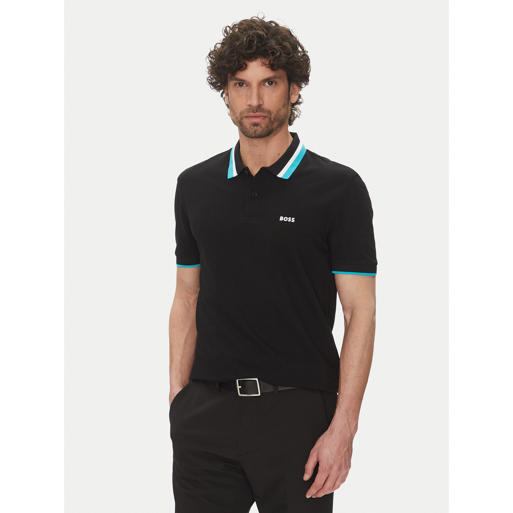BOSS Polo Paddy Ap Heritage 50538101 Czarny Regular Fit