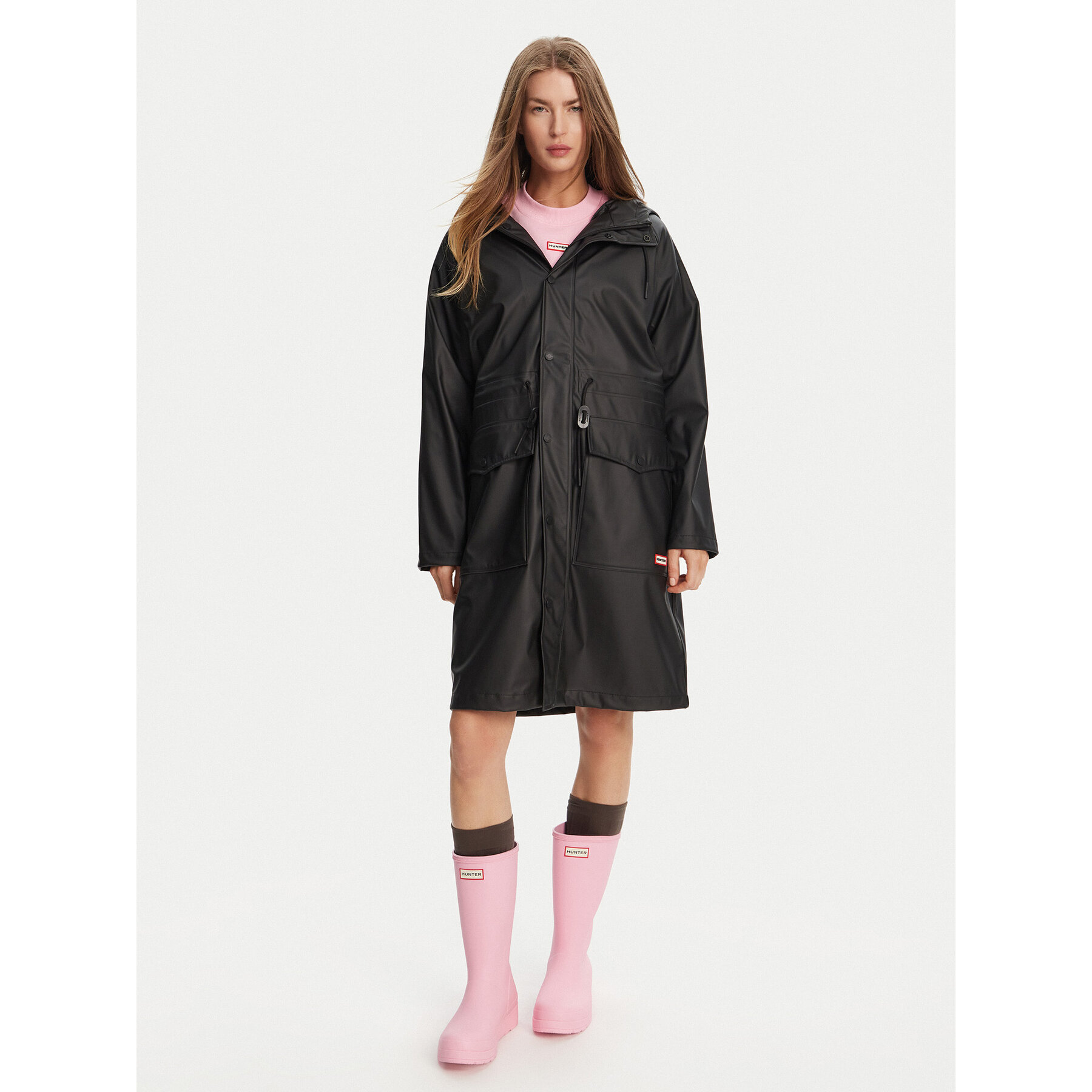 Hunter Parka Janna HARW0021242 Czarny Regular Fit