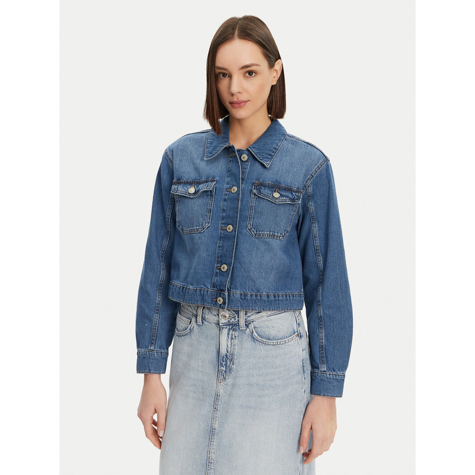 ONLY Kurtka jeansowa Lumi 15339977 Niebieski Regular Fit