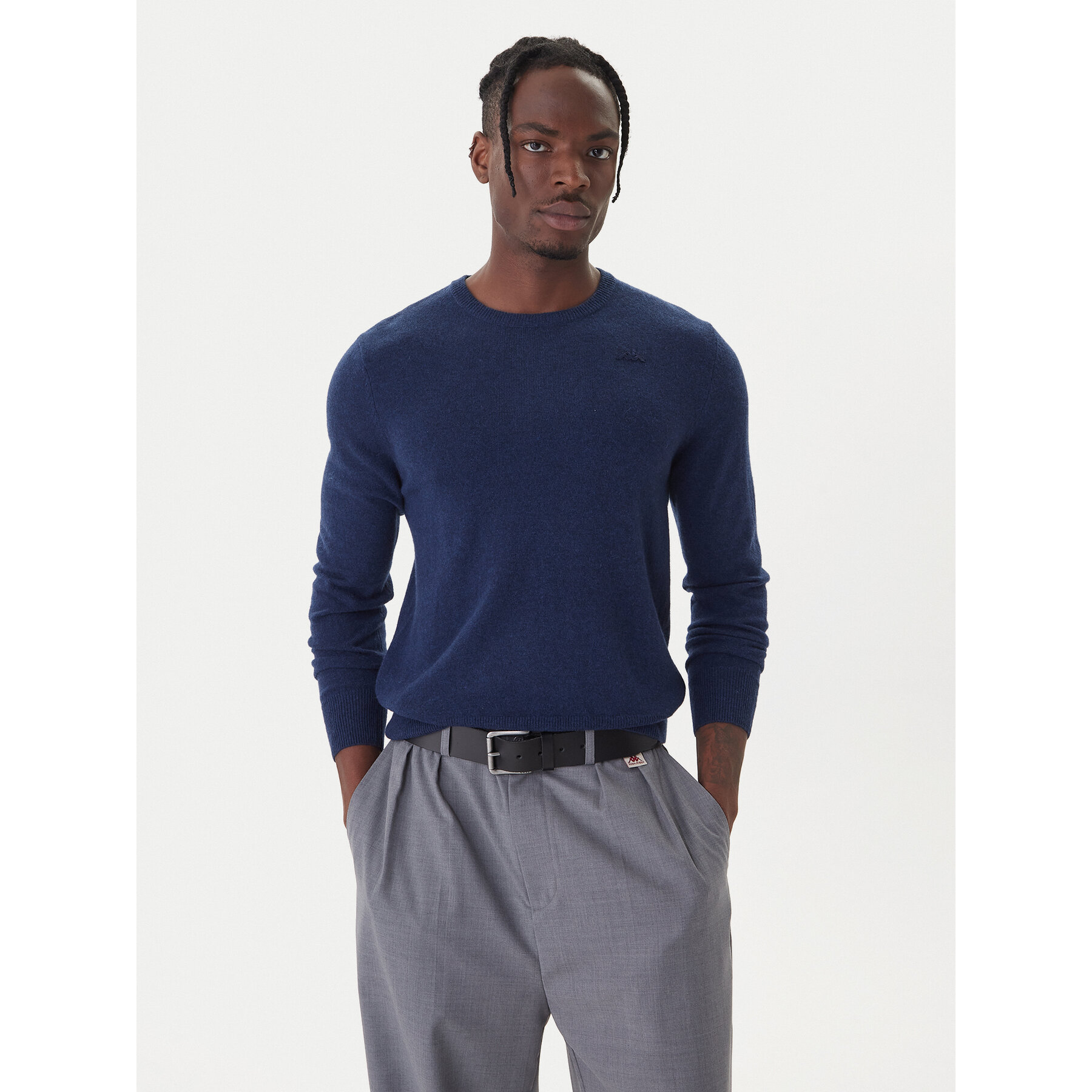 Robe di Kappa Sweter Lamb Bimberke 670477X Granatowy Regular Fit