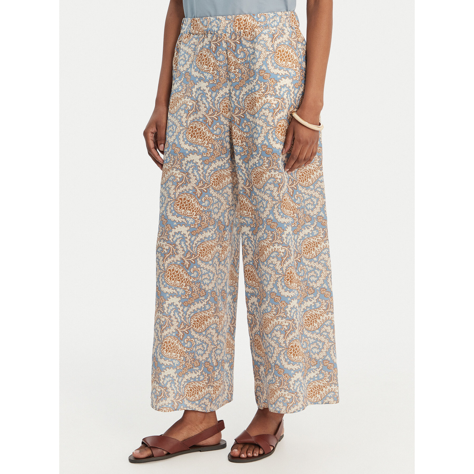 Weekend Max Mara Kuloty Nirvana 2615131132 Błękitny Loose Fit