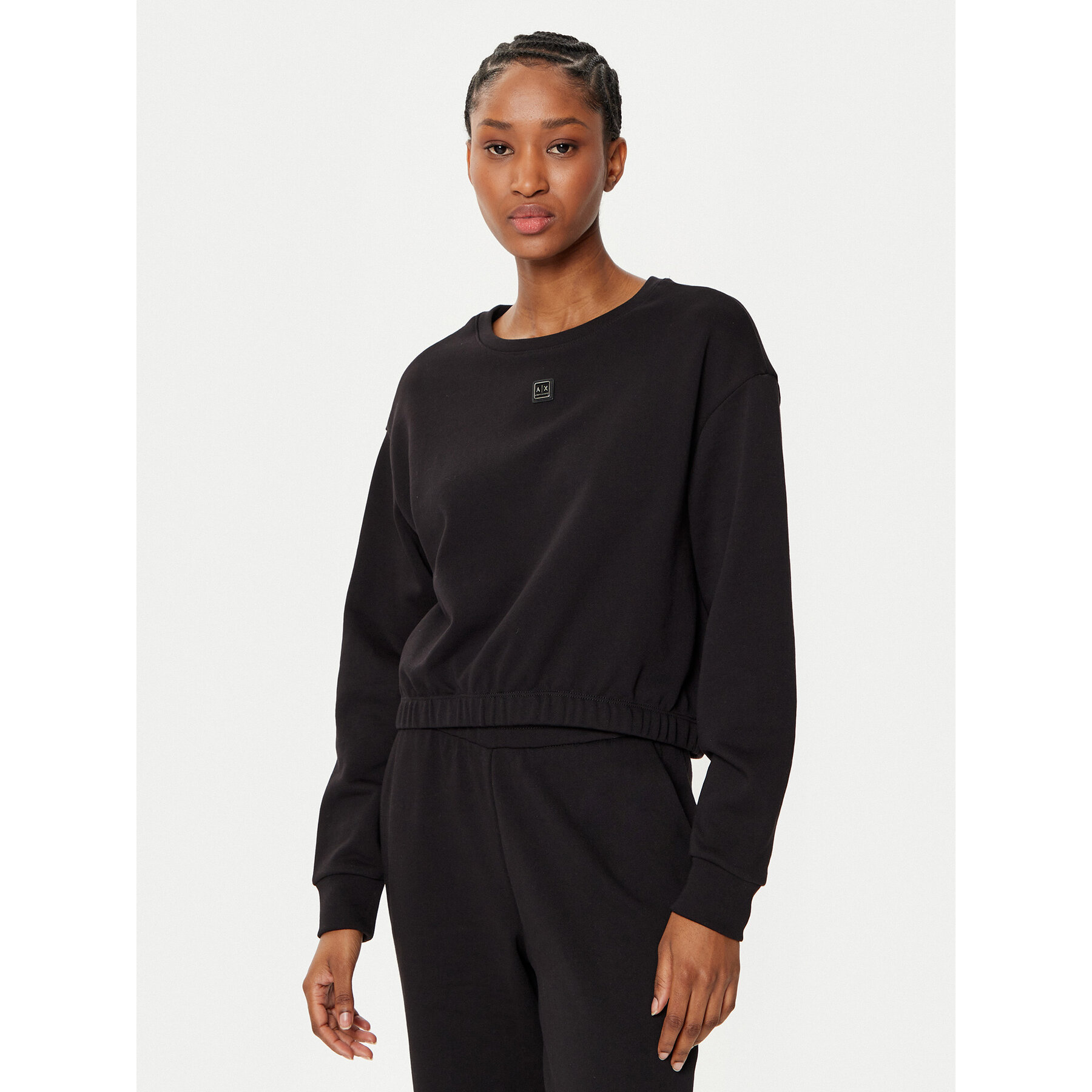 Armani Exchange Bluza XW000086 AF10172 UC001 Czarny Regular Fit