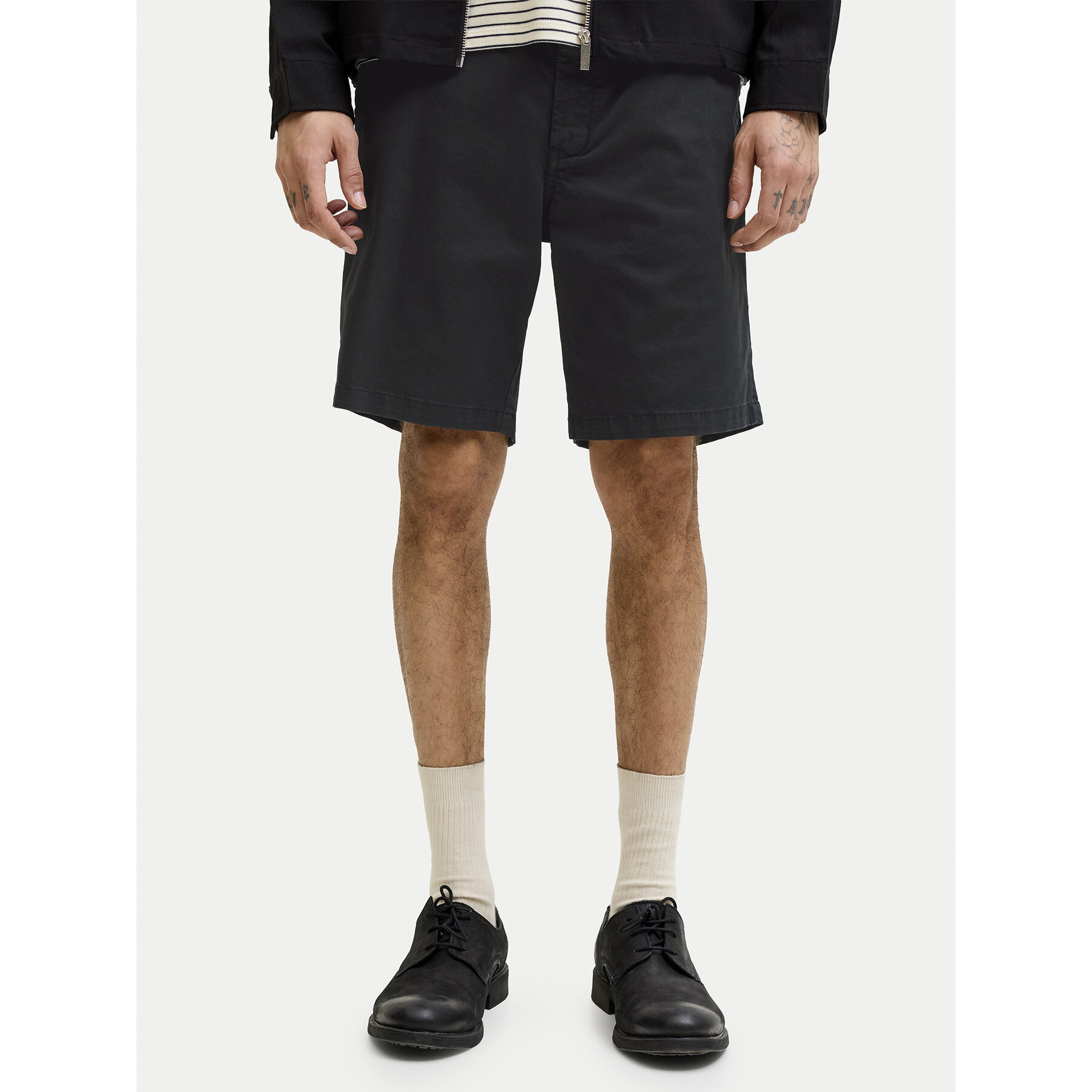 Jack & Jones Szorty materiałowe Ace Vance 12293005 Czarny Regular Fit
