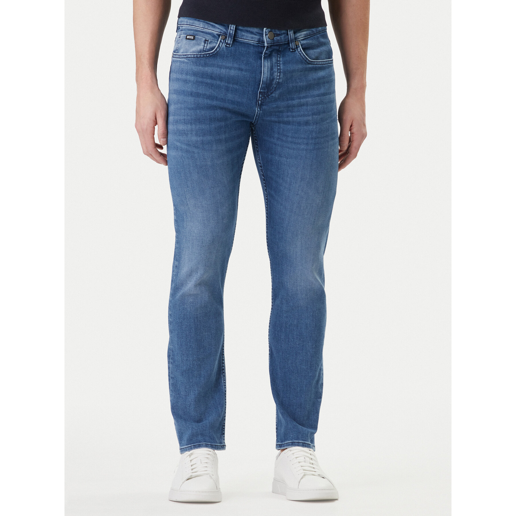 BOSS Jeansy P-Delaware 50555220 Granatowy Slim Fit