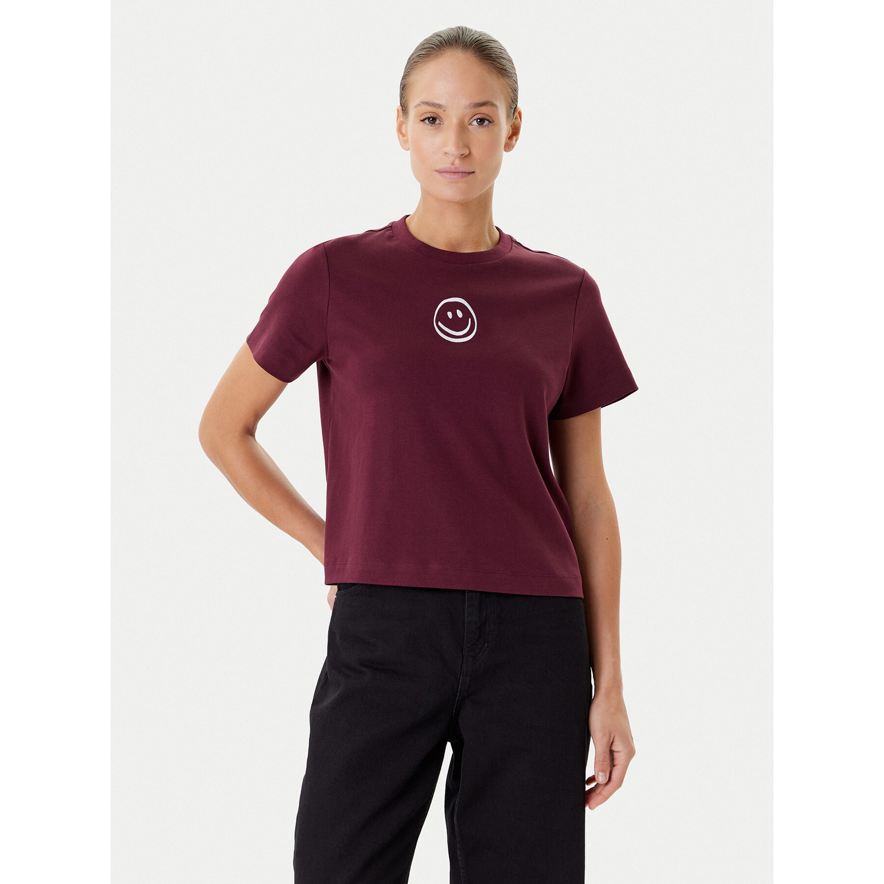 Vero Moda T-Shirt Sara 10311633 Fioletowy Regular Fit