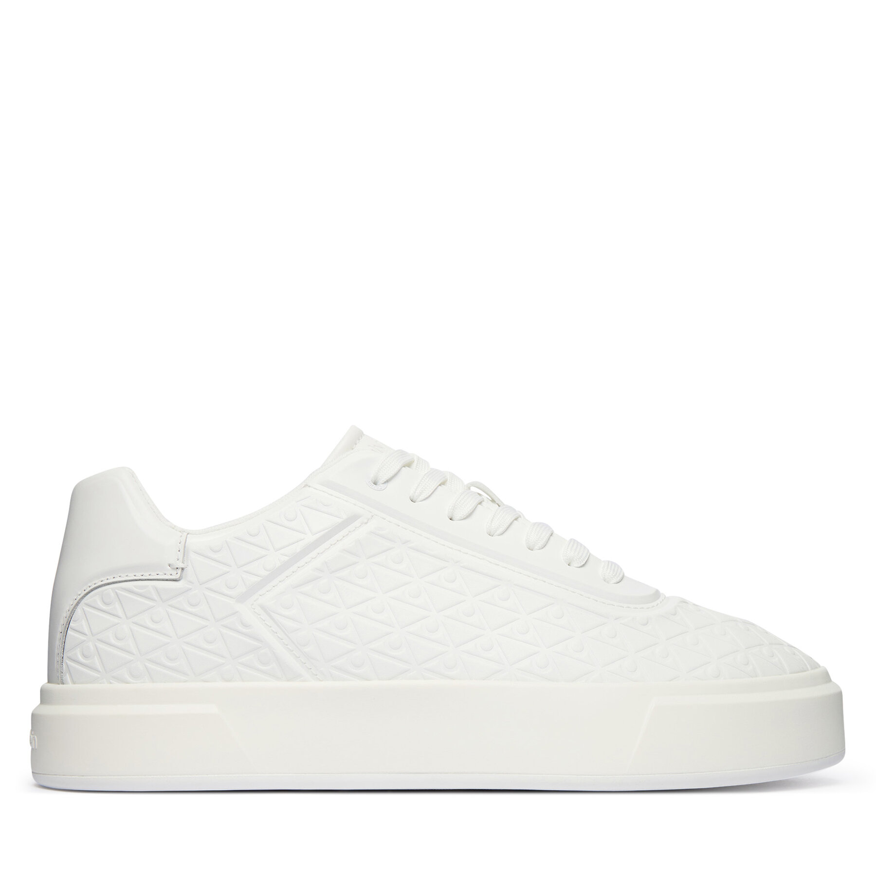 Calvin Klein Sneakersy Beasket Cup Oxf Lup Hf Aop Lth HM0HM02132 Biały