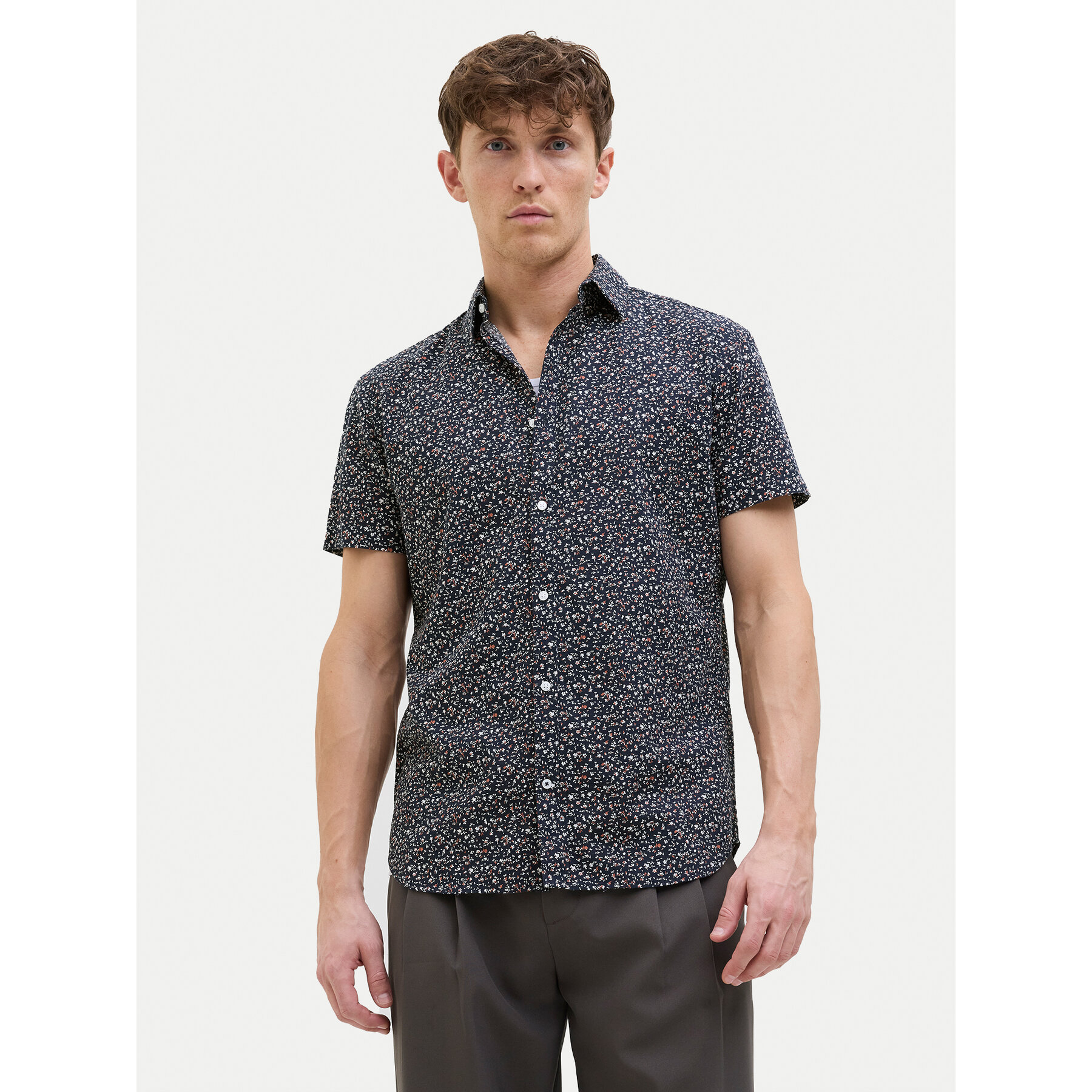 Jack & Jones Koszula Summer 12274951 Granatowy Regular Fit