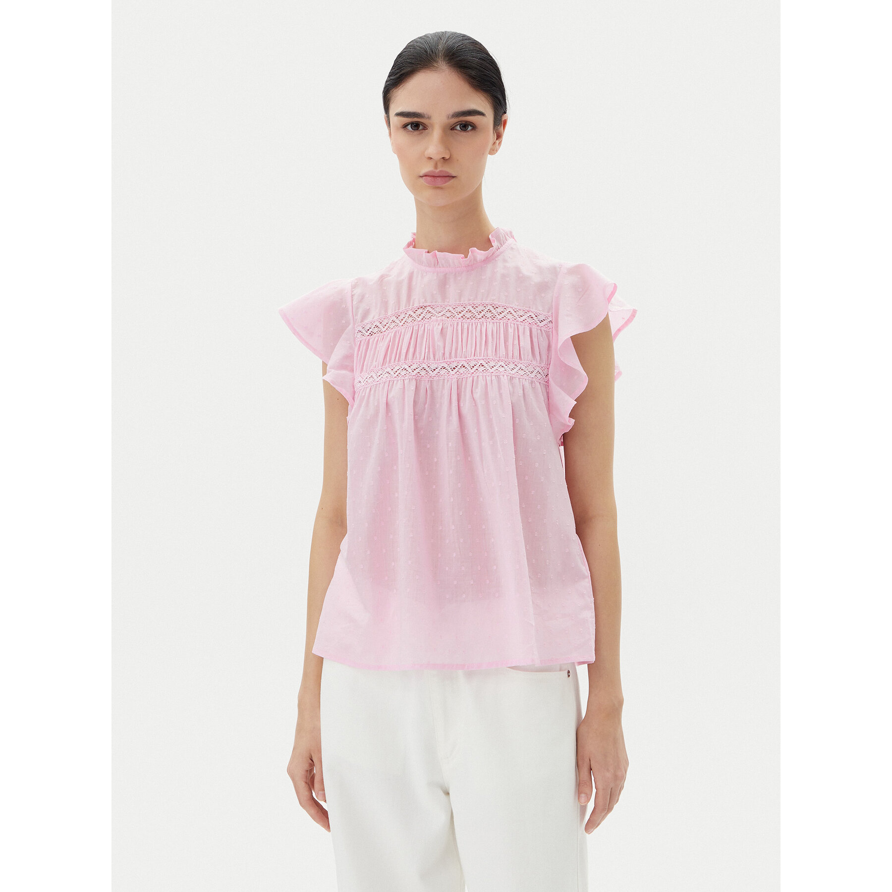ONLY Bluzka Katti 15337637 Różowy Regular Fit