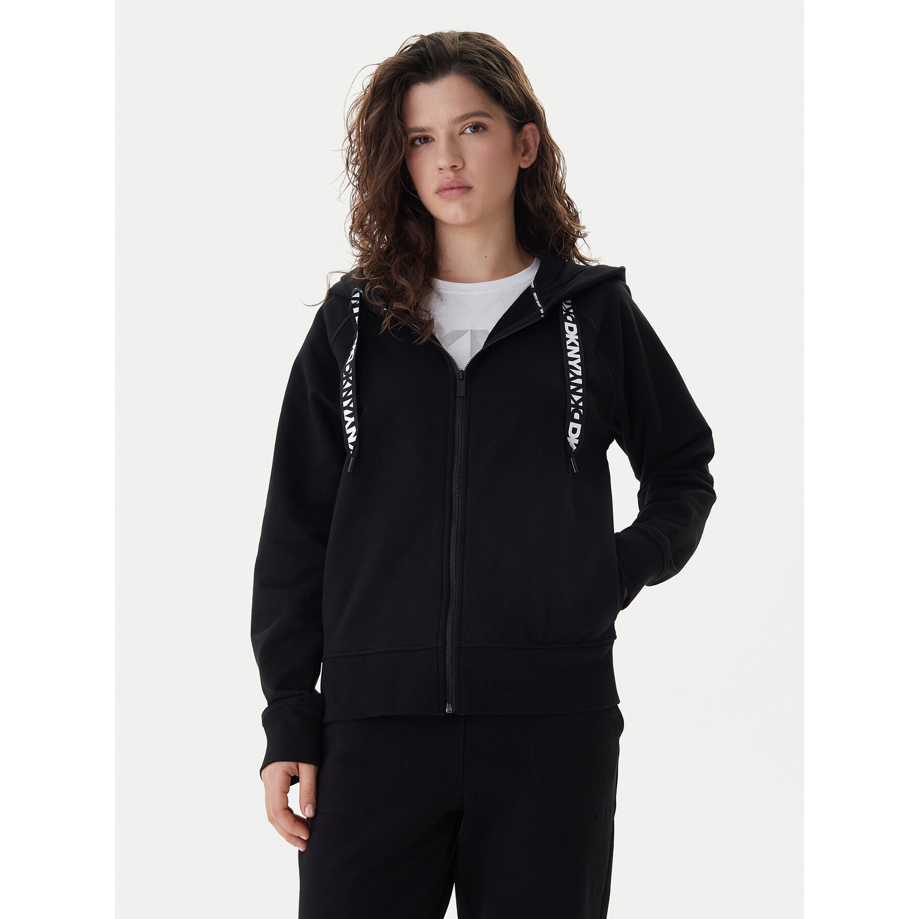 DKNY Sport Bluza DP5J9510 Czarny Relaxed Fit