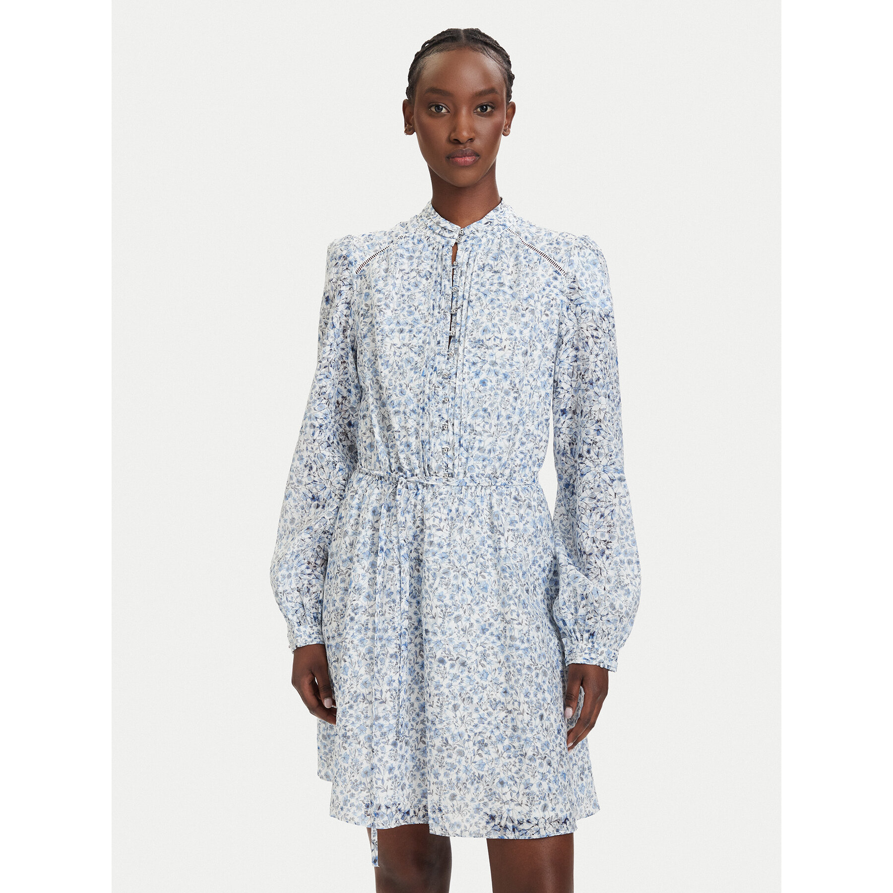 Guess Sukienka koktajlowa W5GK07 WH4K2 Kolorowy Regular Fit