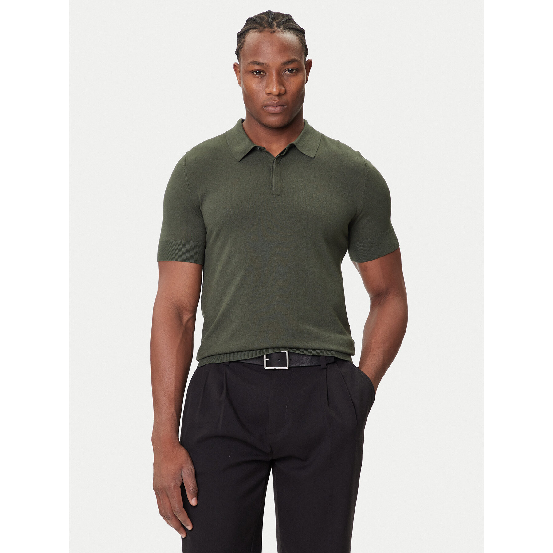 HUGO Polo San Peter-CV 50536672 Zielony Regular Fit