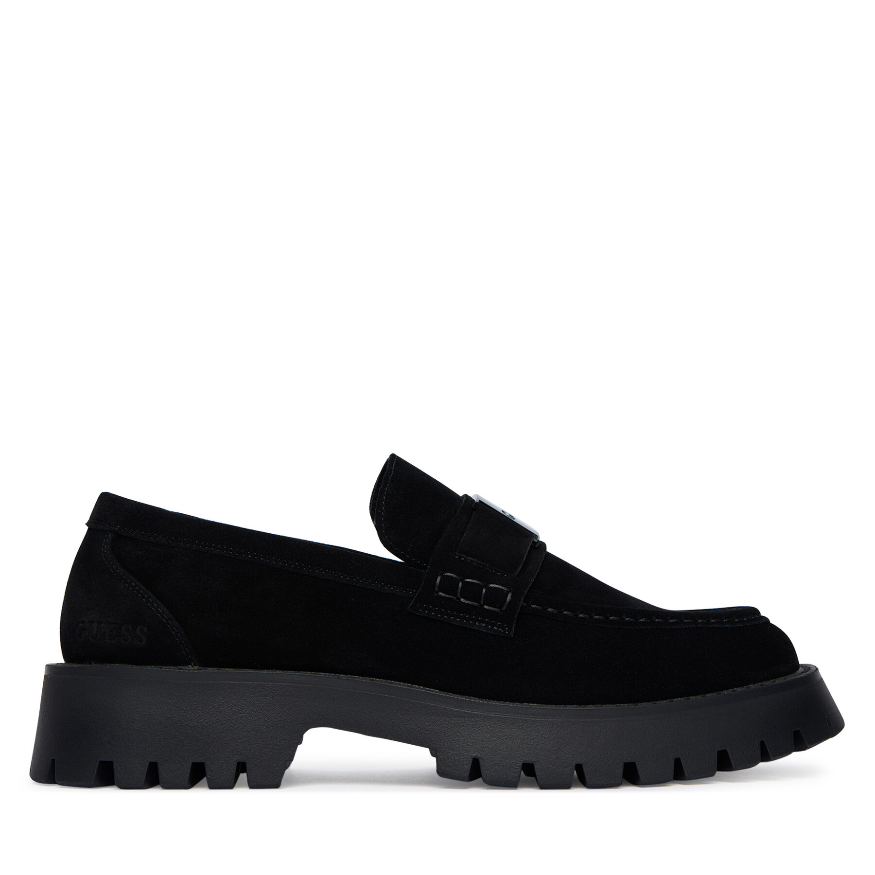 Guess Loafersy FMTZIA SUE14 Czarny
