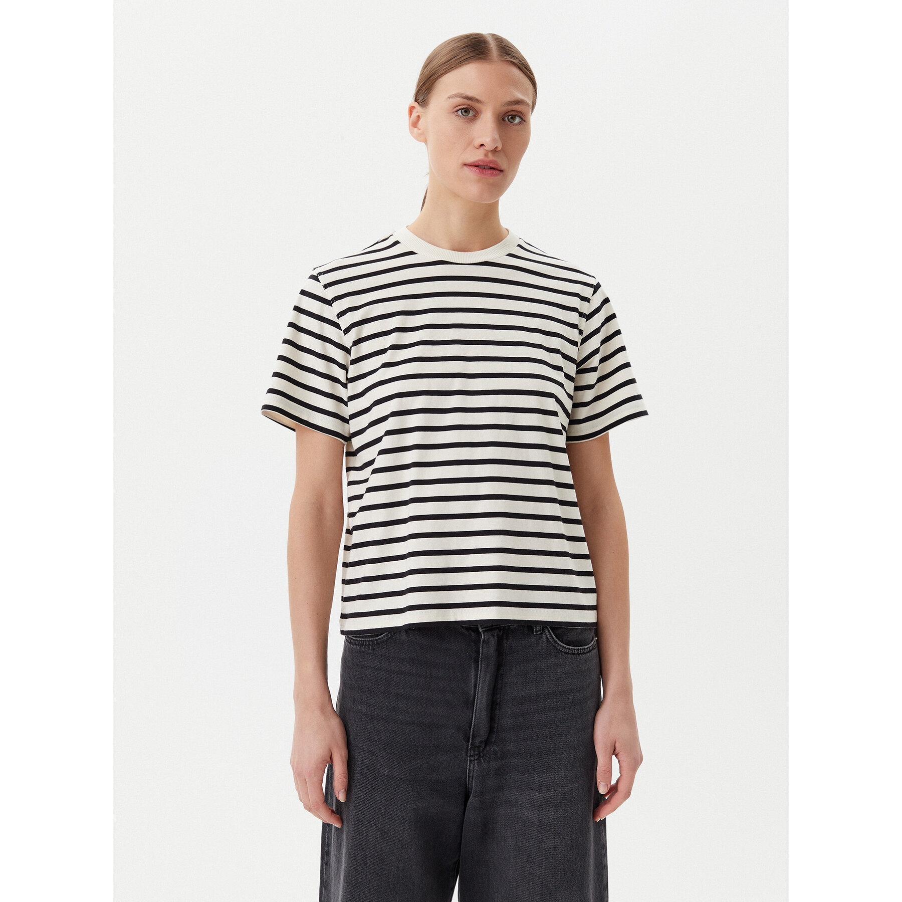 ONLY T-Shirt Livina 15272227 Beżowy Regular Fit