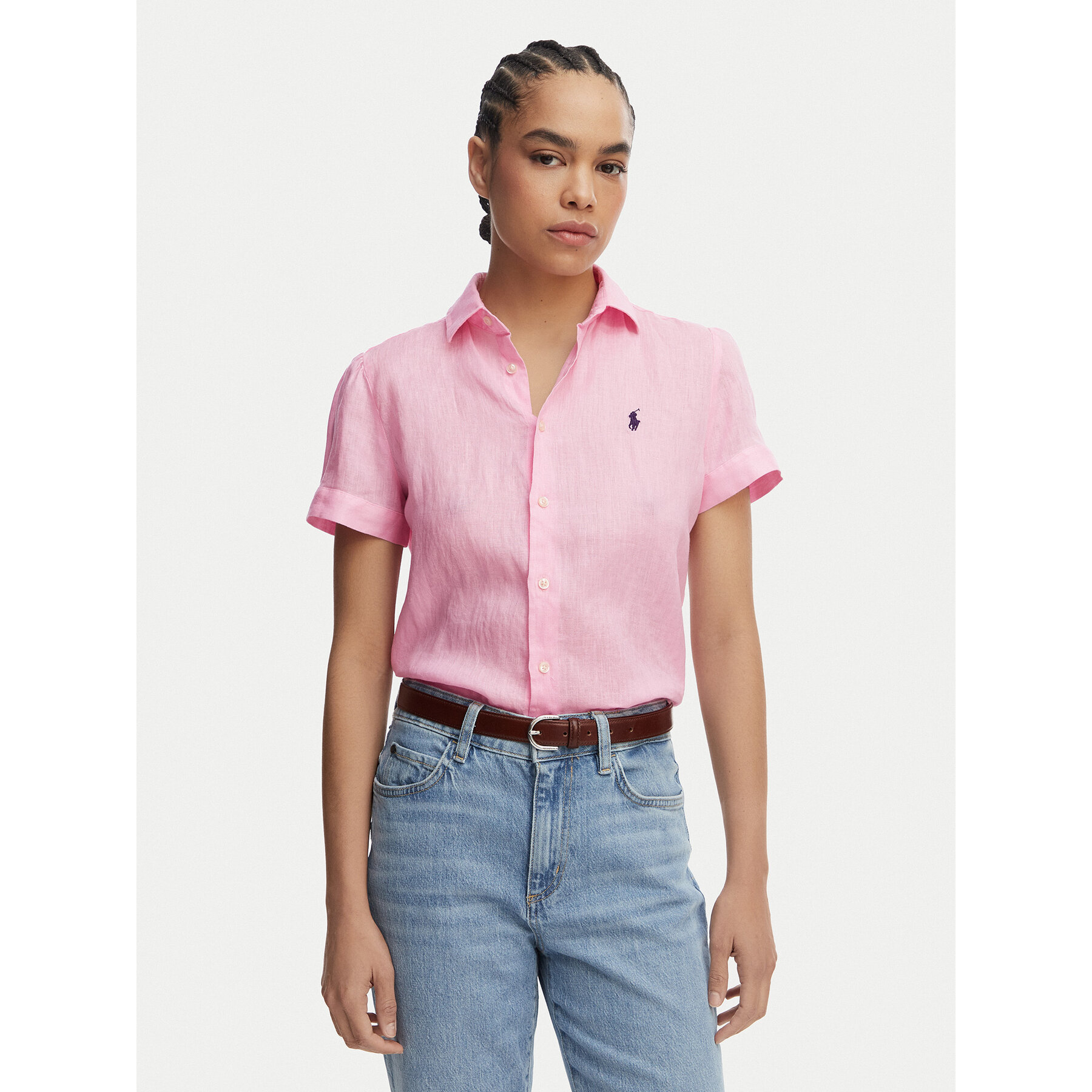 Polo Ralph Lauren Koszula 211973366501 Różowy jasny Regular Fit
