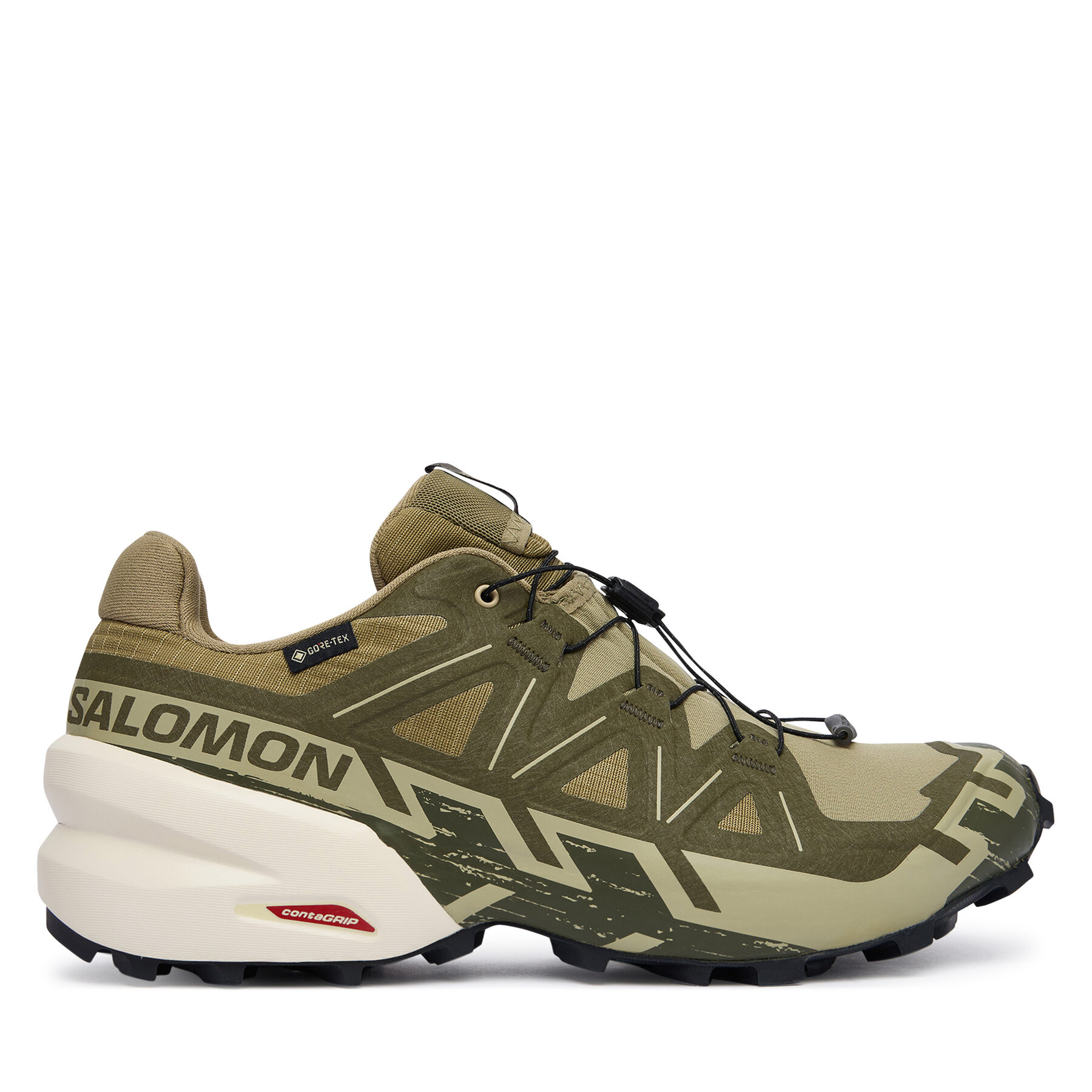 Salomon Buty do biegania Speedcross 6 Gore-Tex L47985500 Zielony