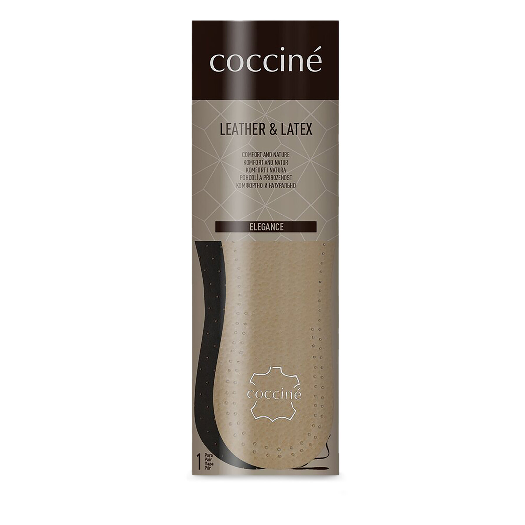 Coccine Wkładki Leathe&Latex Beżowy
