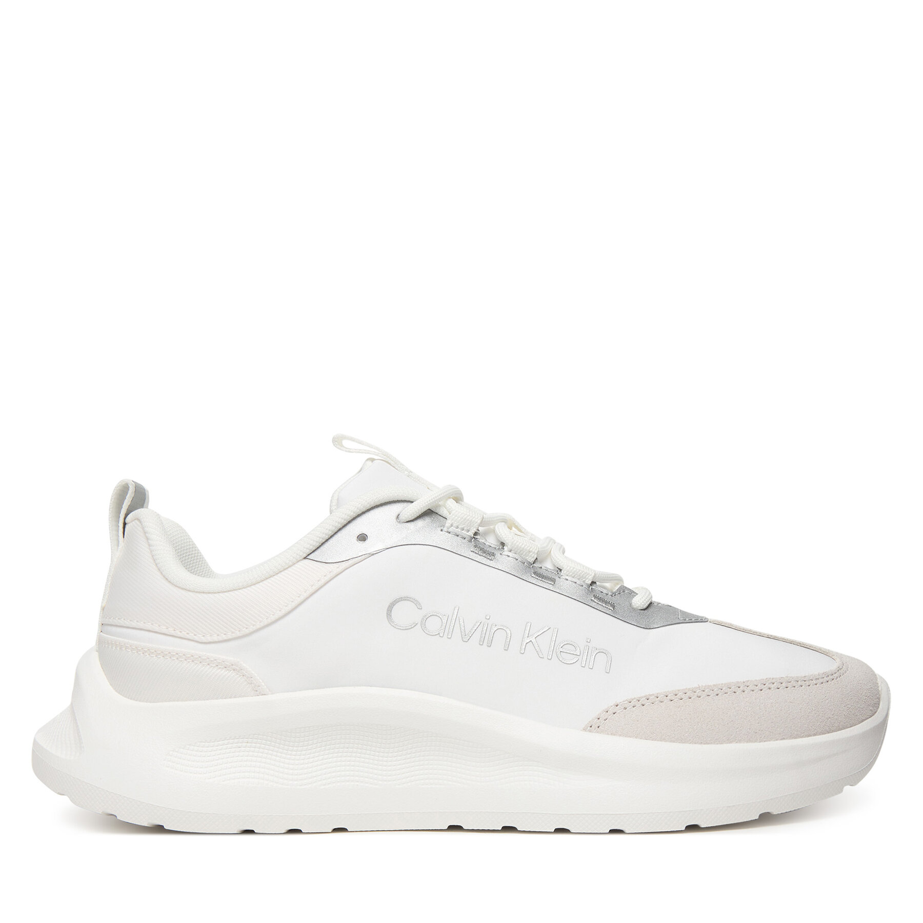 Calvin Klein Sneakersy Light Eva Runner Nyl-Sue HW0HW03149 Biały